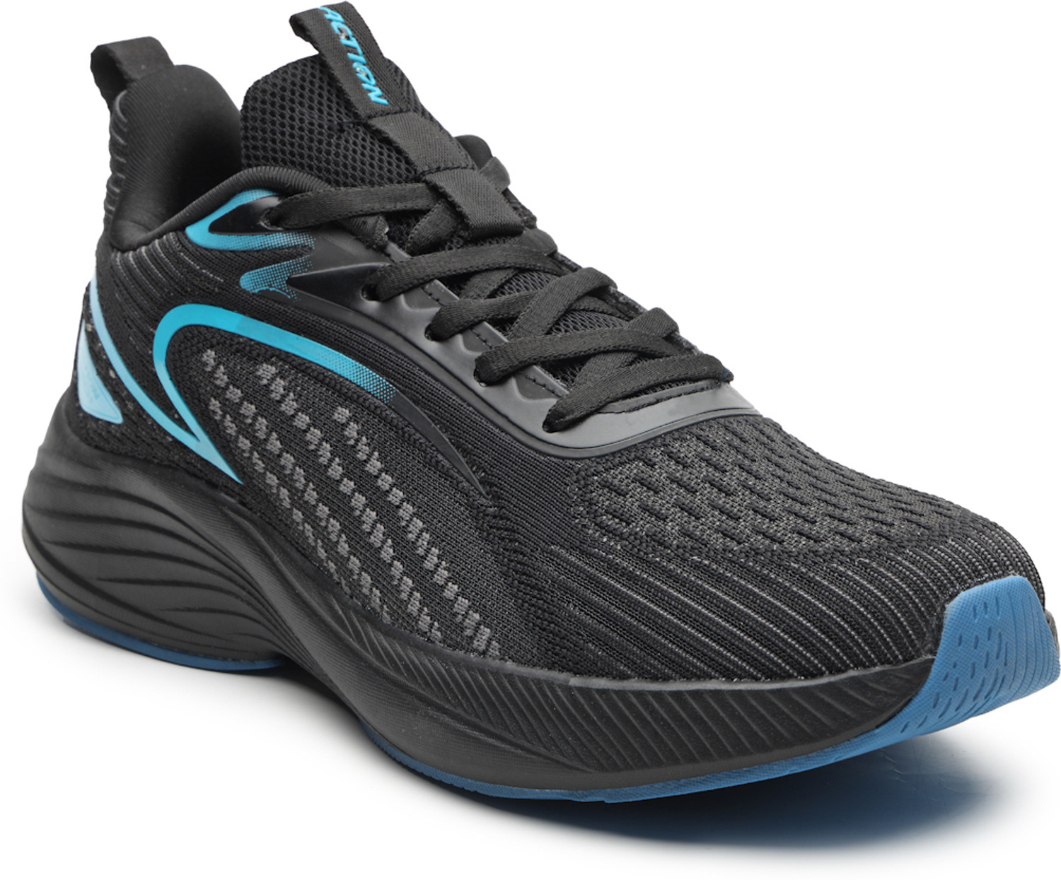 Image of action Athleo BULLET-233 Lightweight Comfortable Durable Sports Lace-Up Running Shoes For Men
