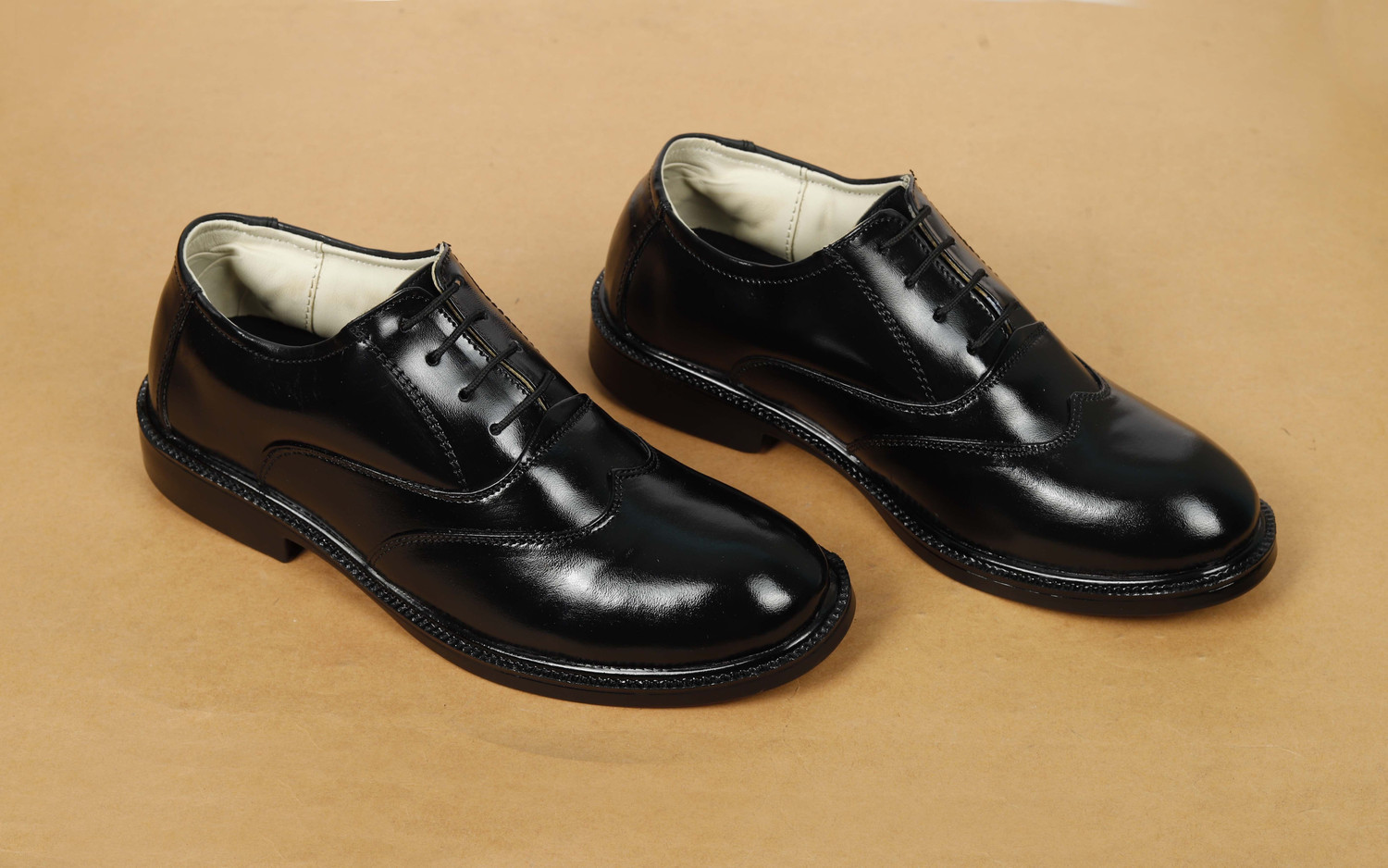 Image of 28niqel Pure Leather Formal Shoes | Classic Oxford LaceUp | Comfortable & Durable Office Lace Up For Men