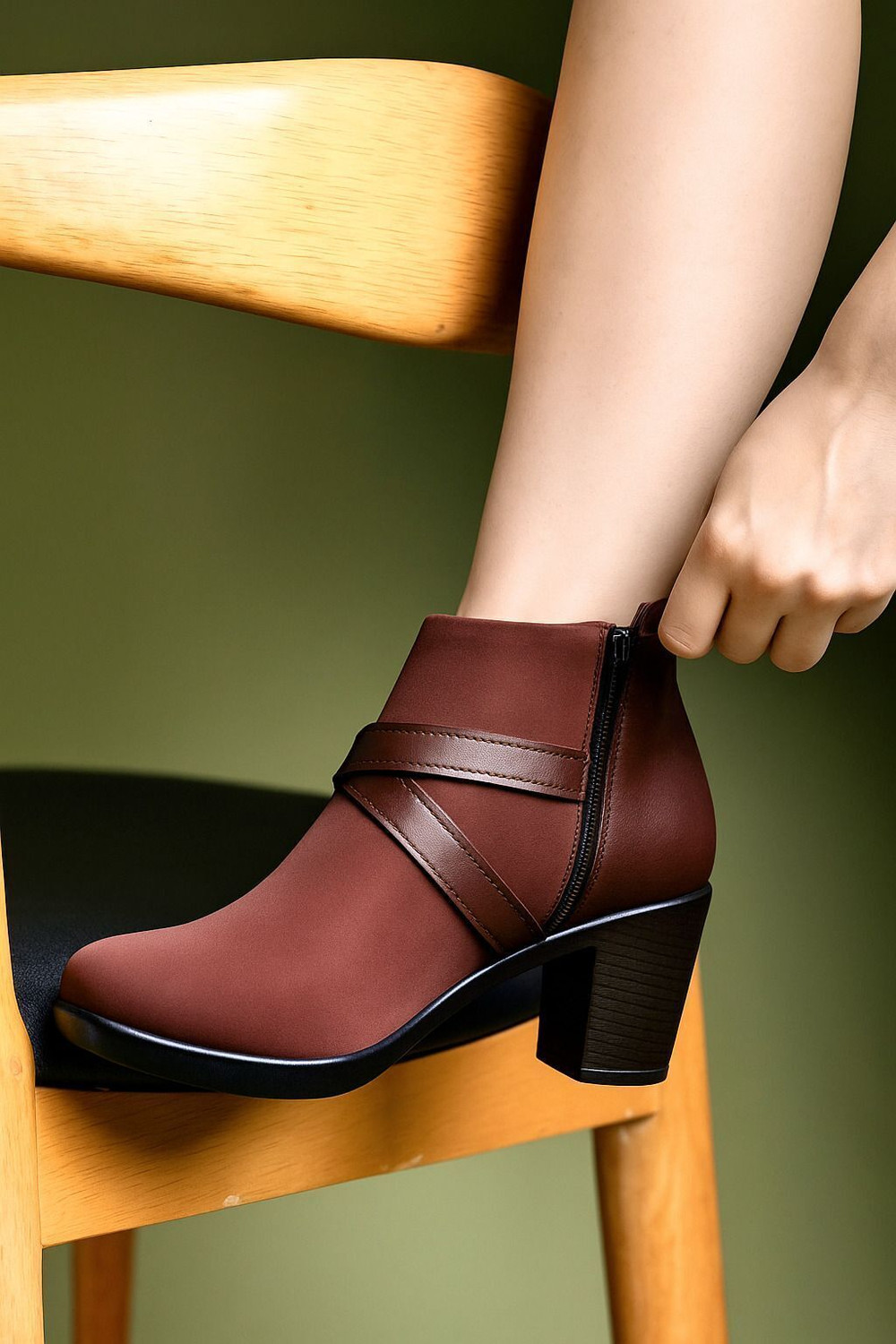 Image of SF SFFASHIONSTORE Premium Hand crafted Boot for women Boots For Women