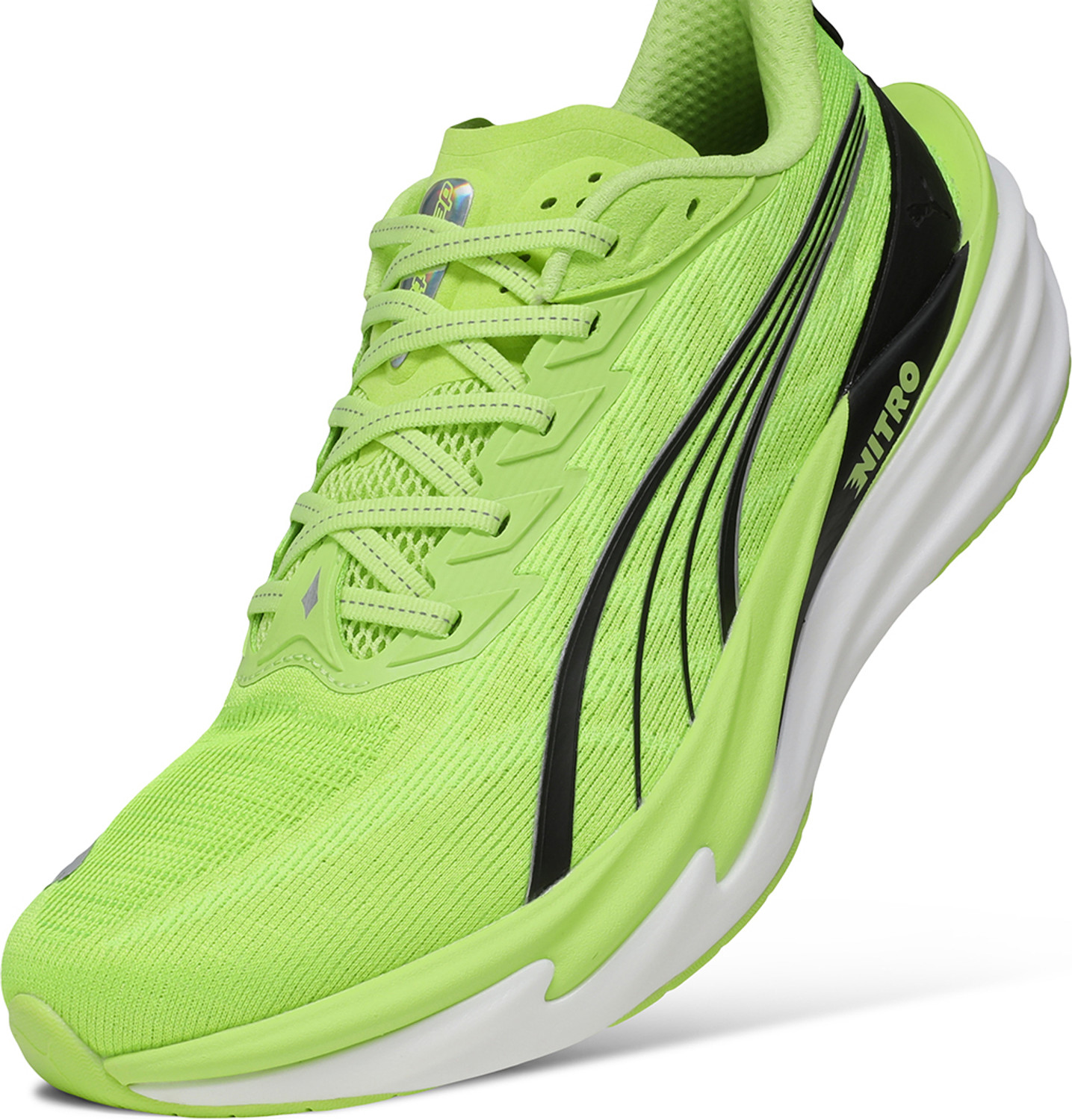 Image of PUMA Deviate NITRO 4 Running Shoes For Men (Green, 9)