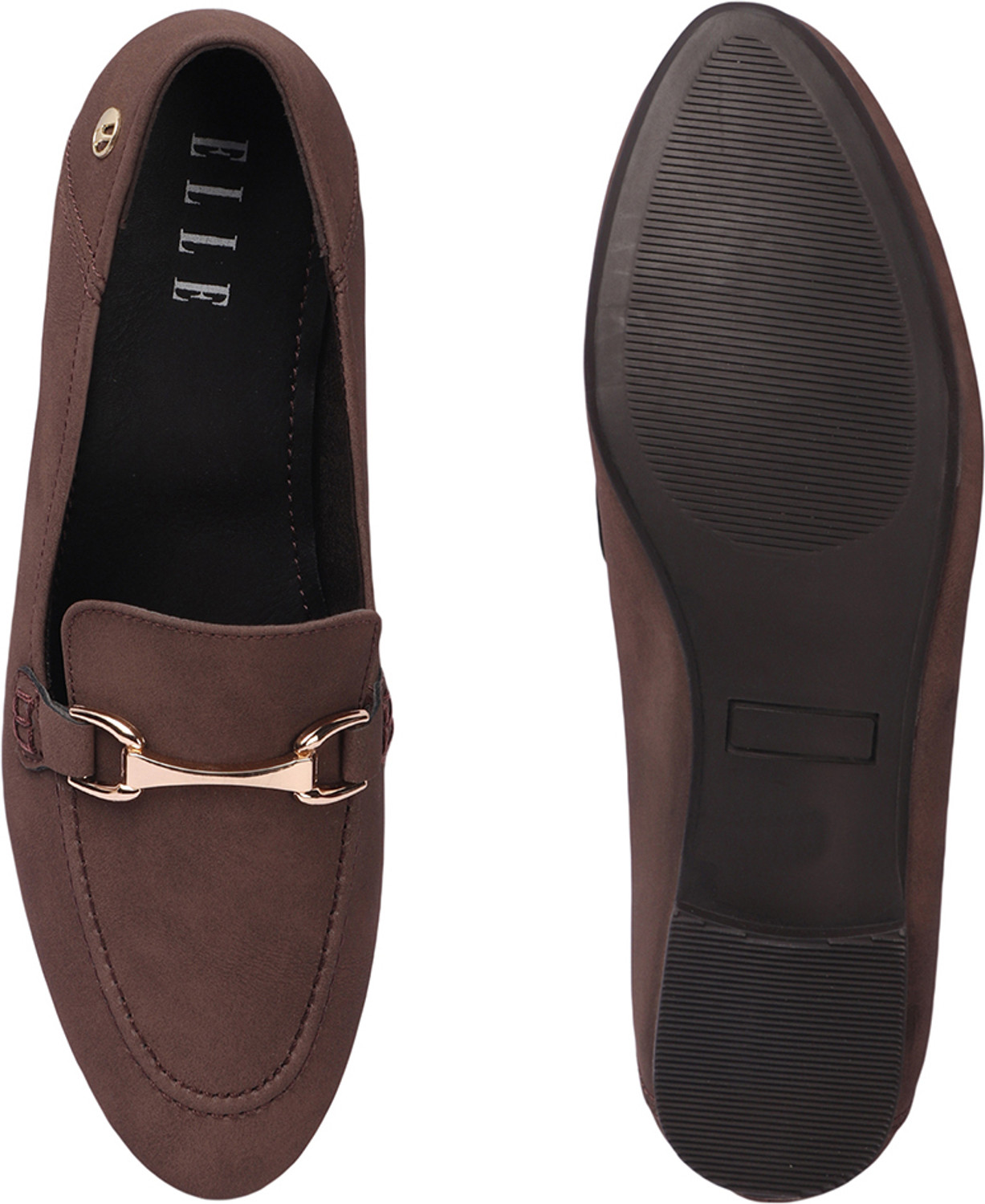 Image of Elle Women Casual Square Toe Solid Loafers Loafers For Women