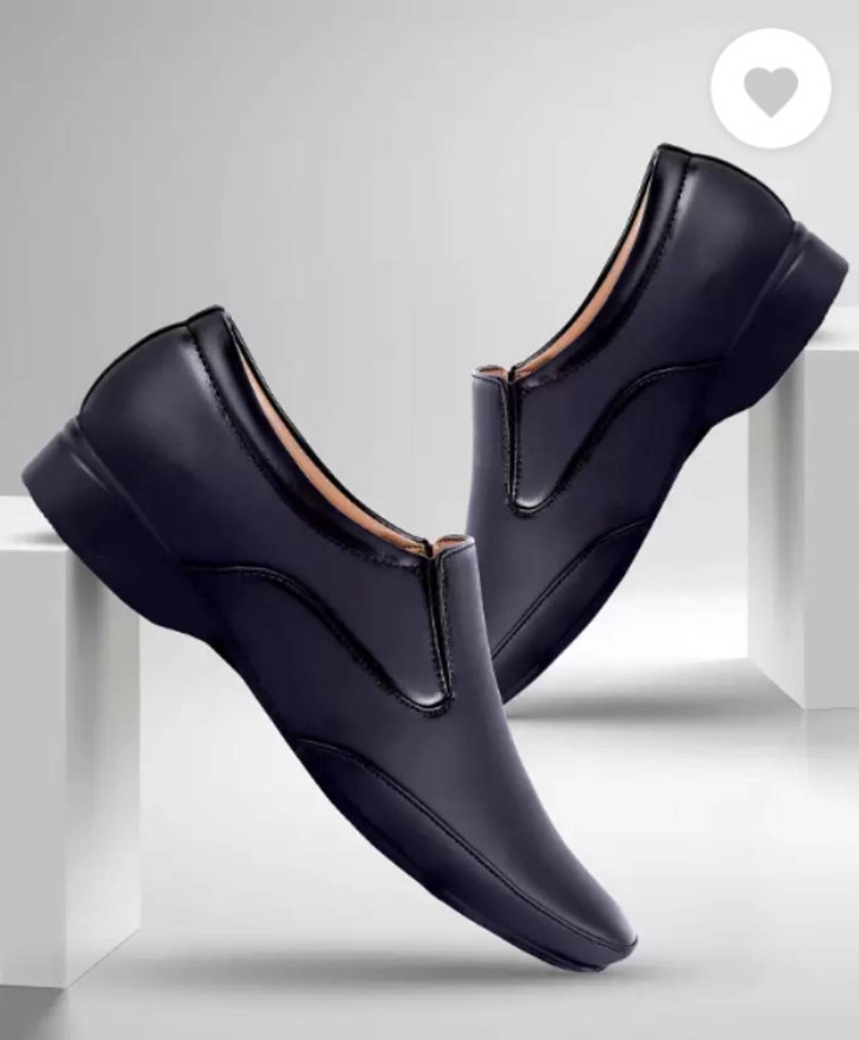 Aaeshu Men and stylish comfortable black color formal shoe Slip On For Men