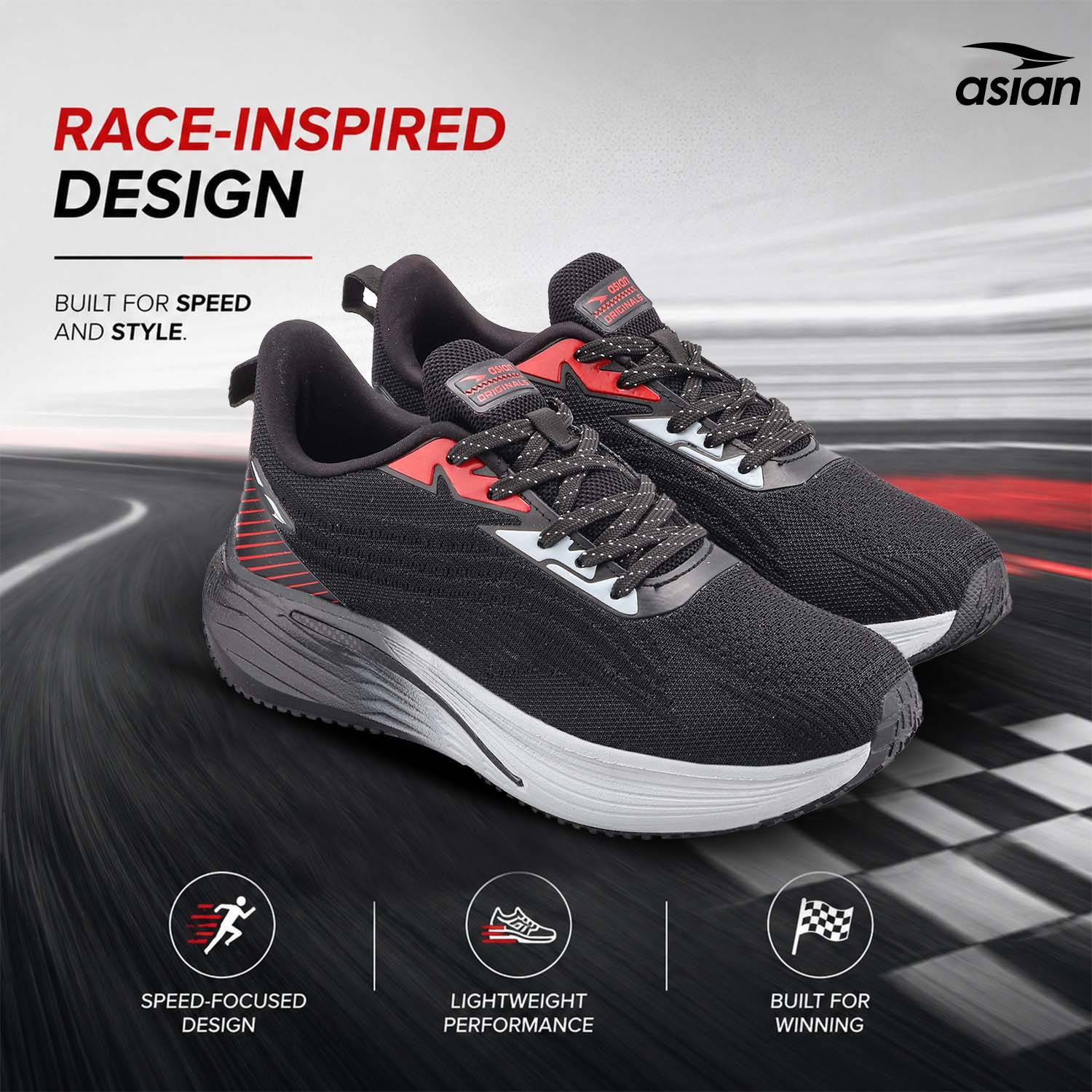 Asian Powerplay Carbon-39 Men's Athletic Running Shoes - Image 5