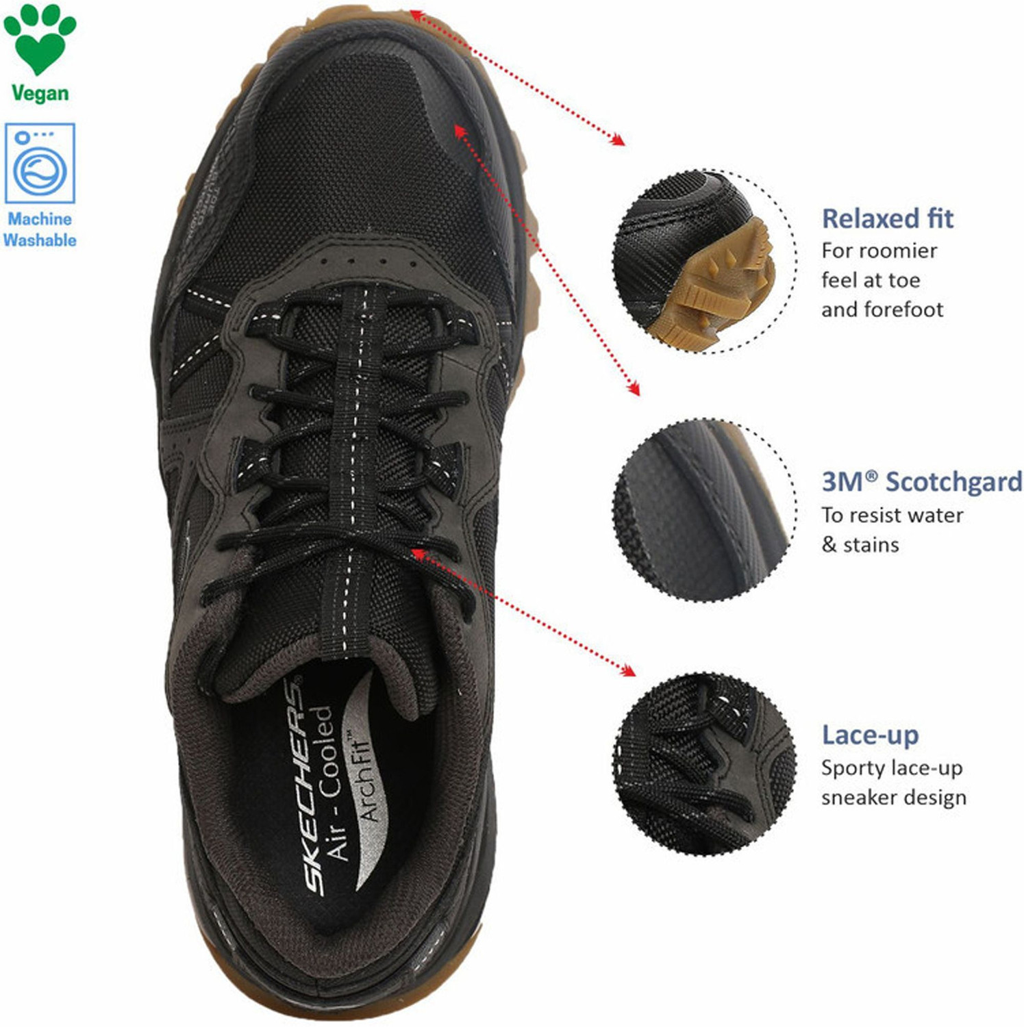 Image of Skechers ARCH FIT TRAIL AIR Sneakers For Men