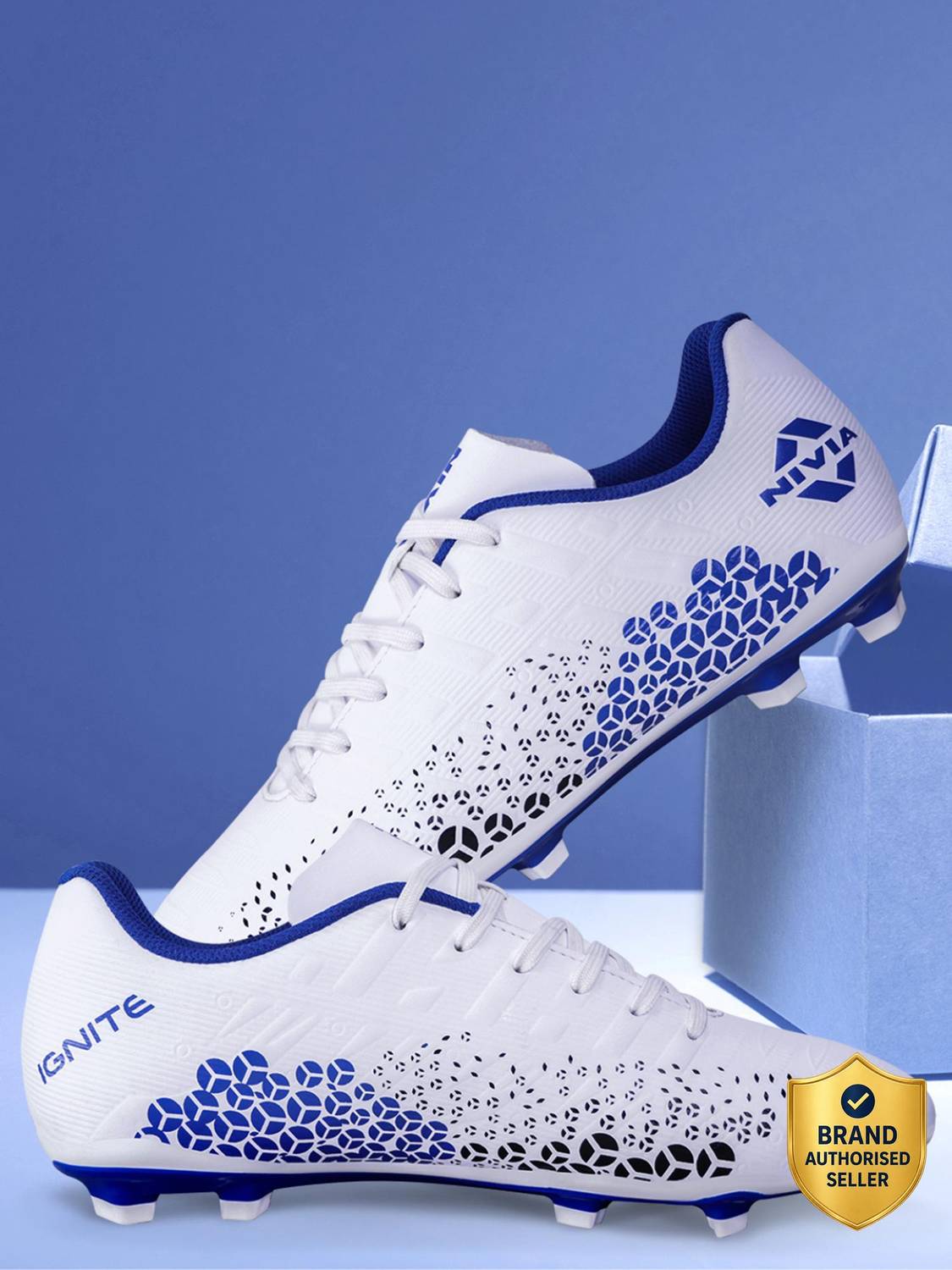 NIVIA IGNITE Football Shoes For Men White
