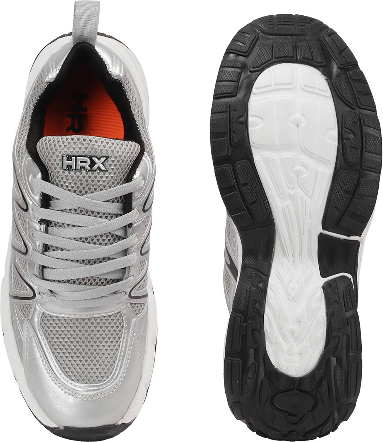 HRX by Hrithik Roshan Men's Walking Shoes Silver - Image 2