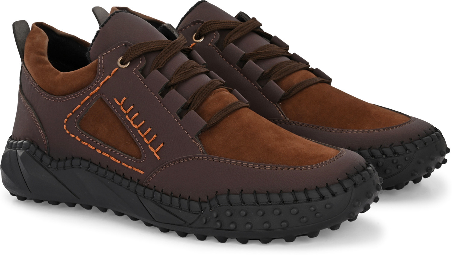 Image of JK PORT Synthetic Leather Contrast Stitch Casual Shoes Sneaker for men Casuals For Men