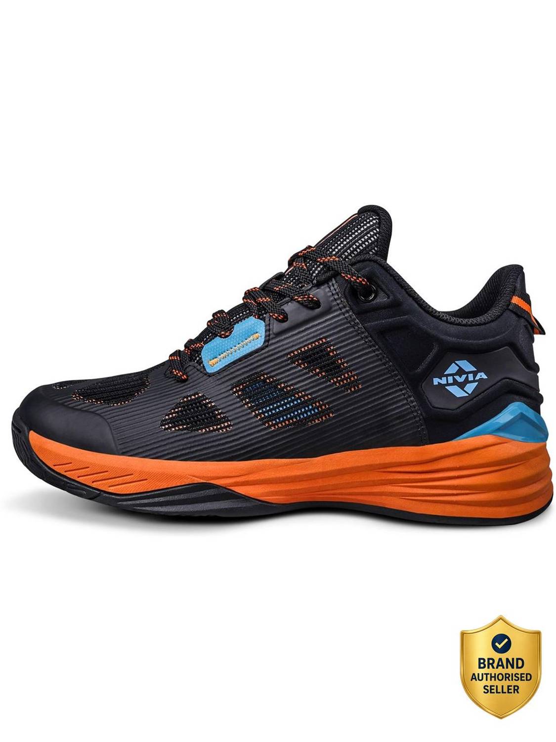 NIVIA SKYRUSH Basketball Shoes for Men (Black)