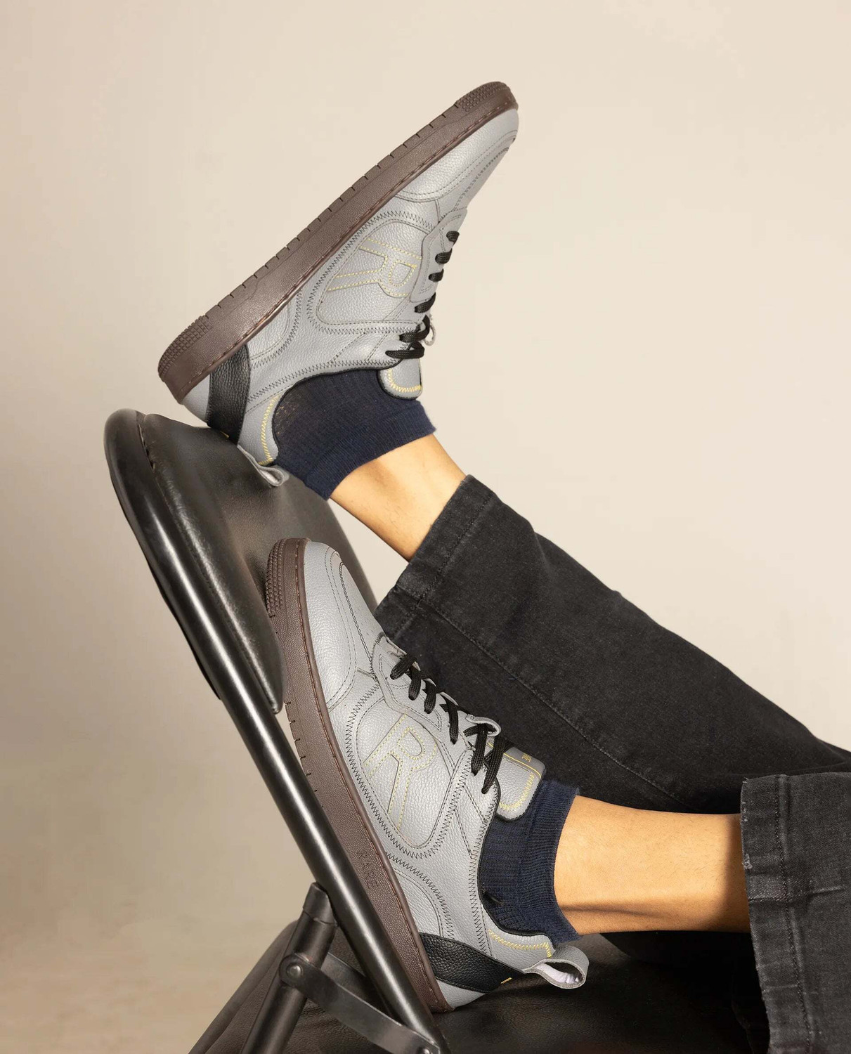 Image of Rare Rabbit ZION GREY PRIMARY Sneakers For Men