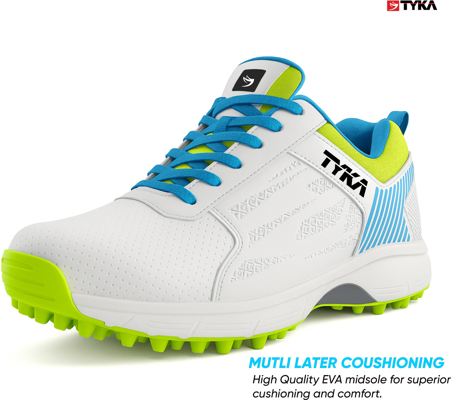 Image of TYKA TYKA Velocity Cricket Shoes for Men | Rubber Stud | Lightweight Outdoors For Men