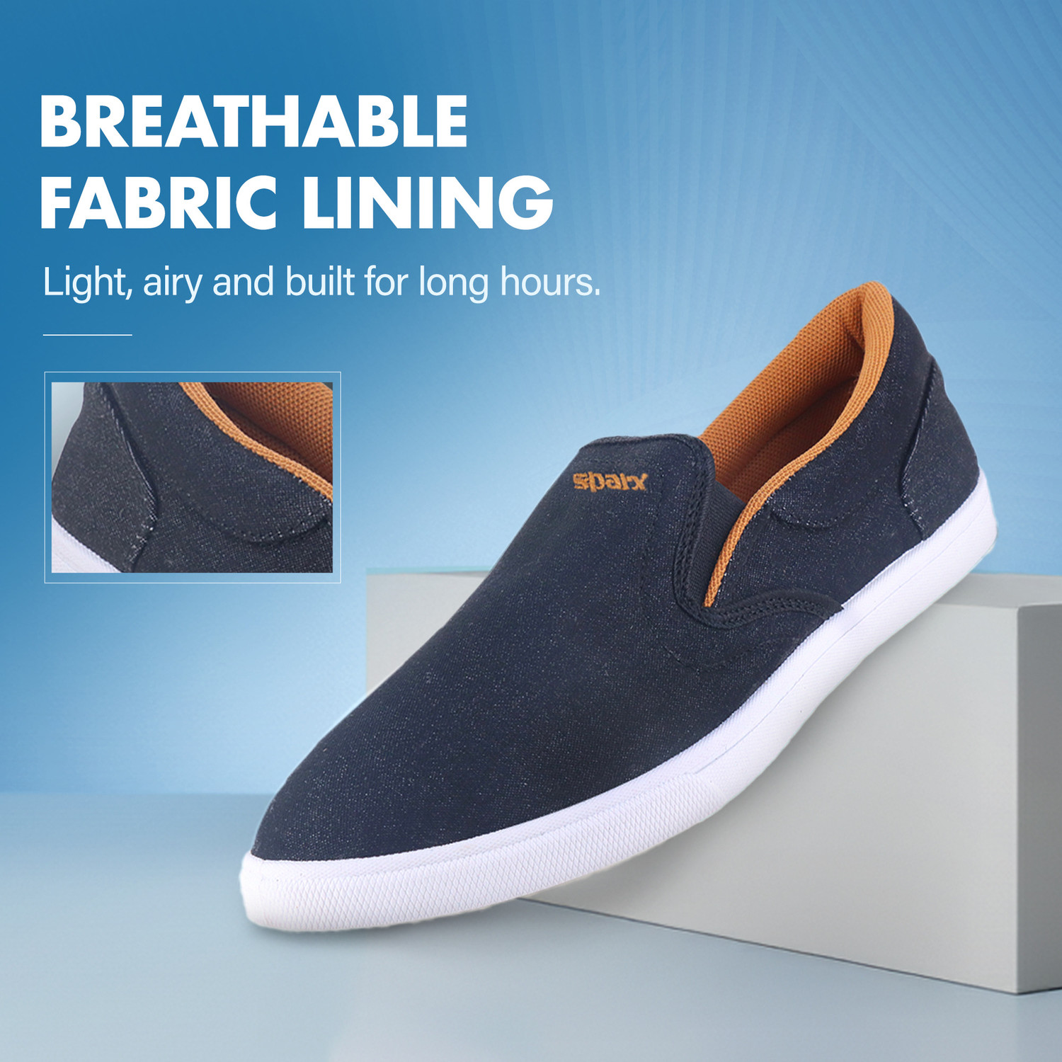 Image of Sparx SM 402 | Stylish, Comfortable | Slip On Sneakers For Men