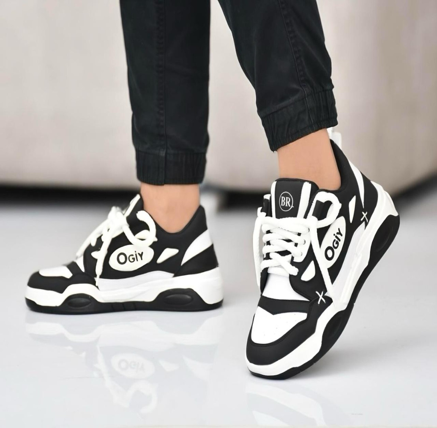 Image of TrendWalk Trendwalk luxury Stylish Light Weight Sneakers For Men (BLACK} Sneakers For Men