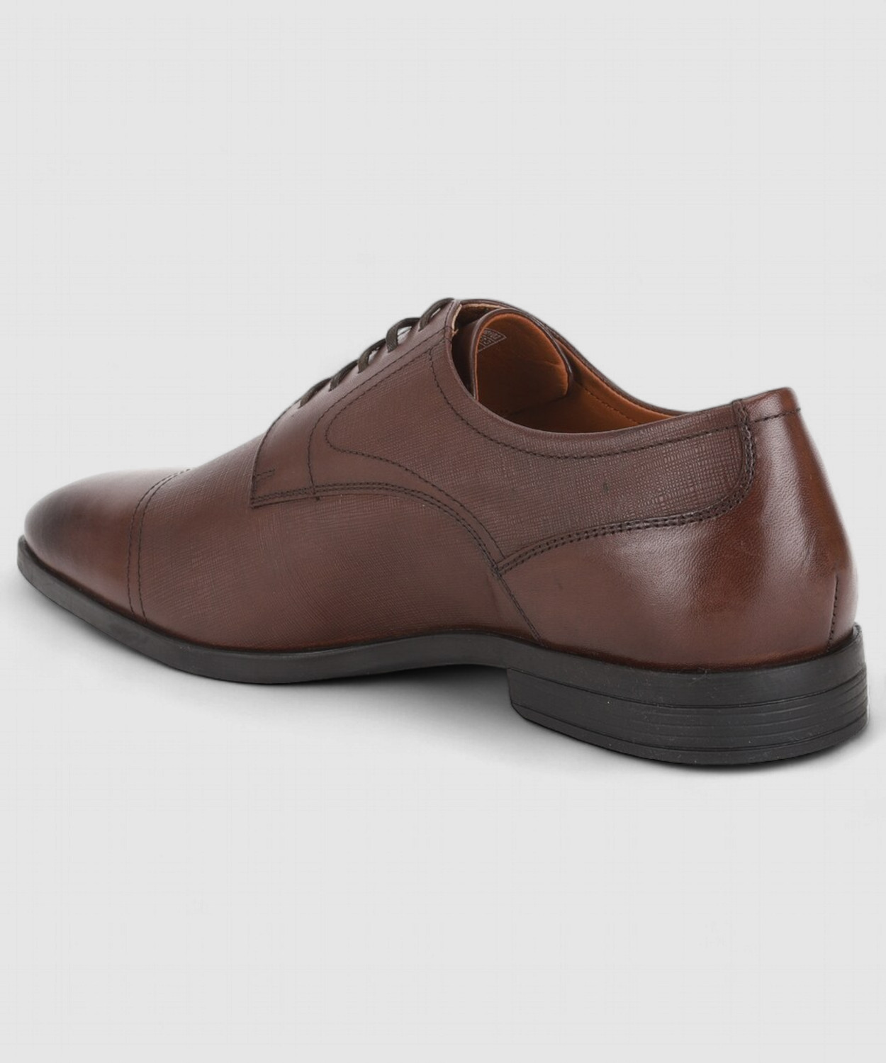 Image of LOUIS PHILIPPE Premium Leather Breathable Anti-Slip with Heel Formal Derby For Men