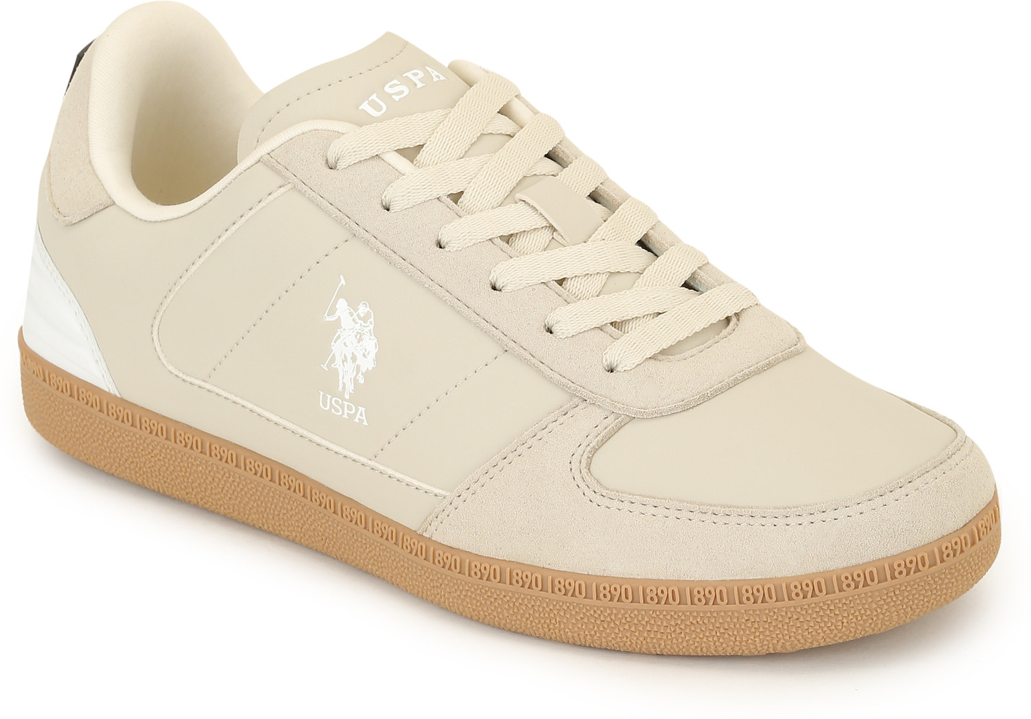 Image of U.S. POLO ASSN. Sneakers For Men (Beige, 8)