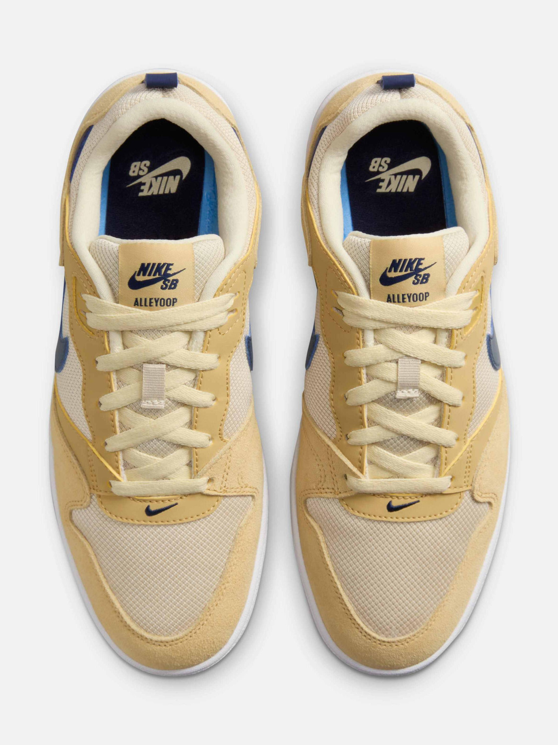 Image of NIKE SB Alleyoop Skateboard Shoes For Men (Yellow, 9)
