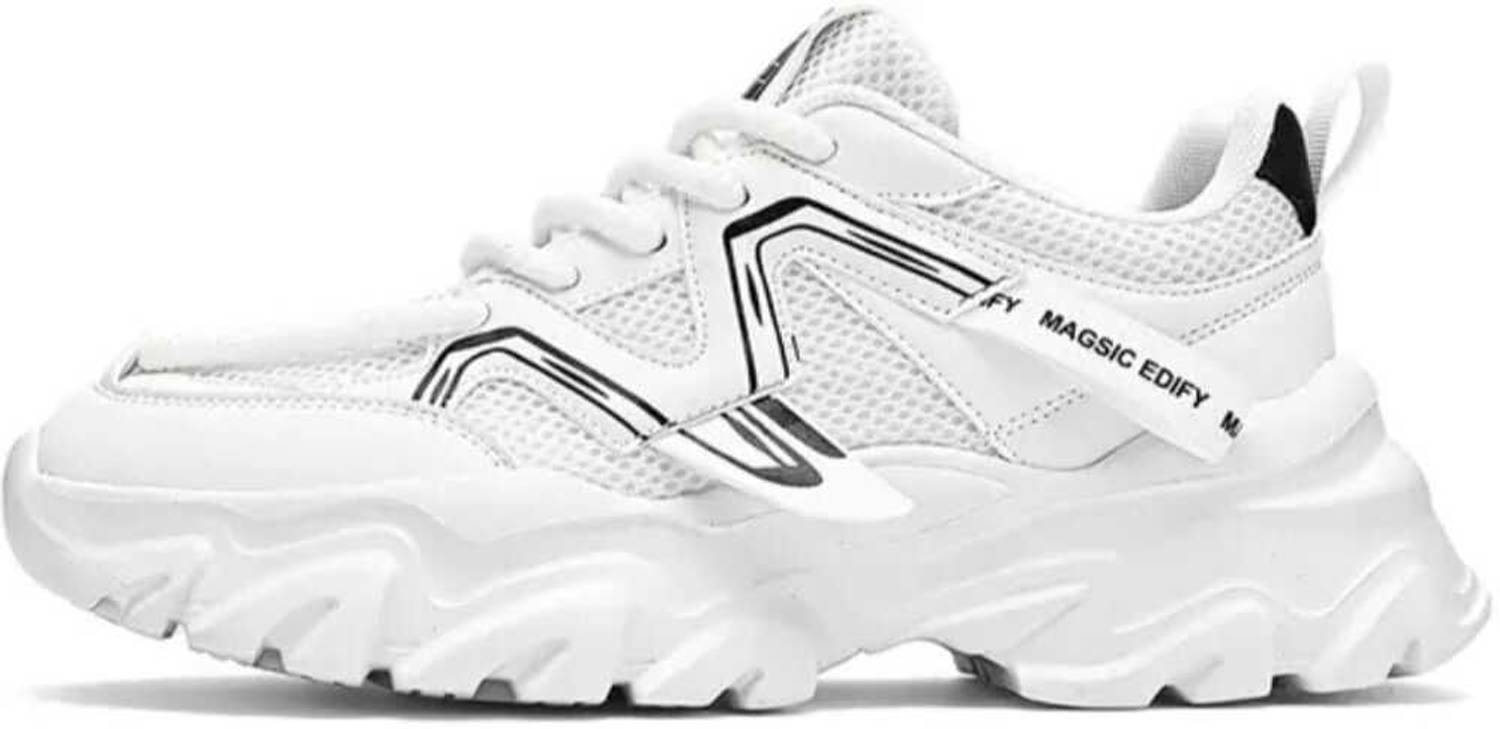 tigonis Men's White Sneakers - Image 3