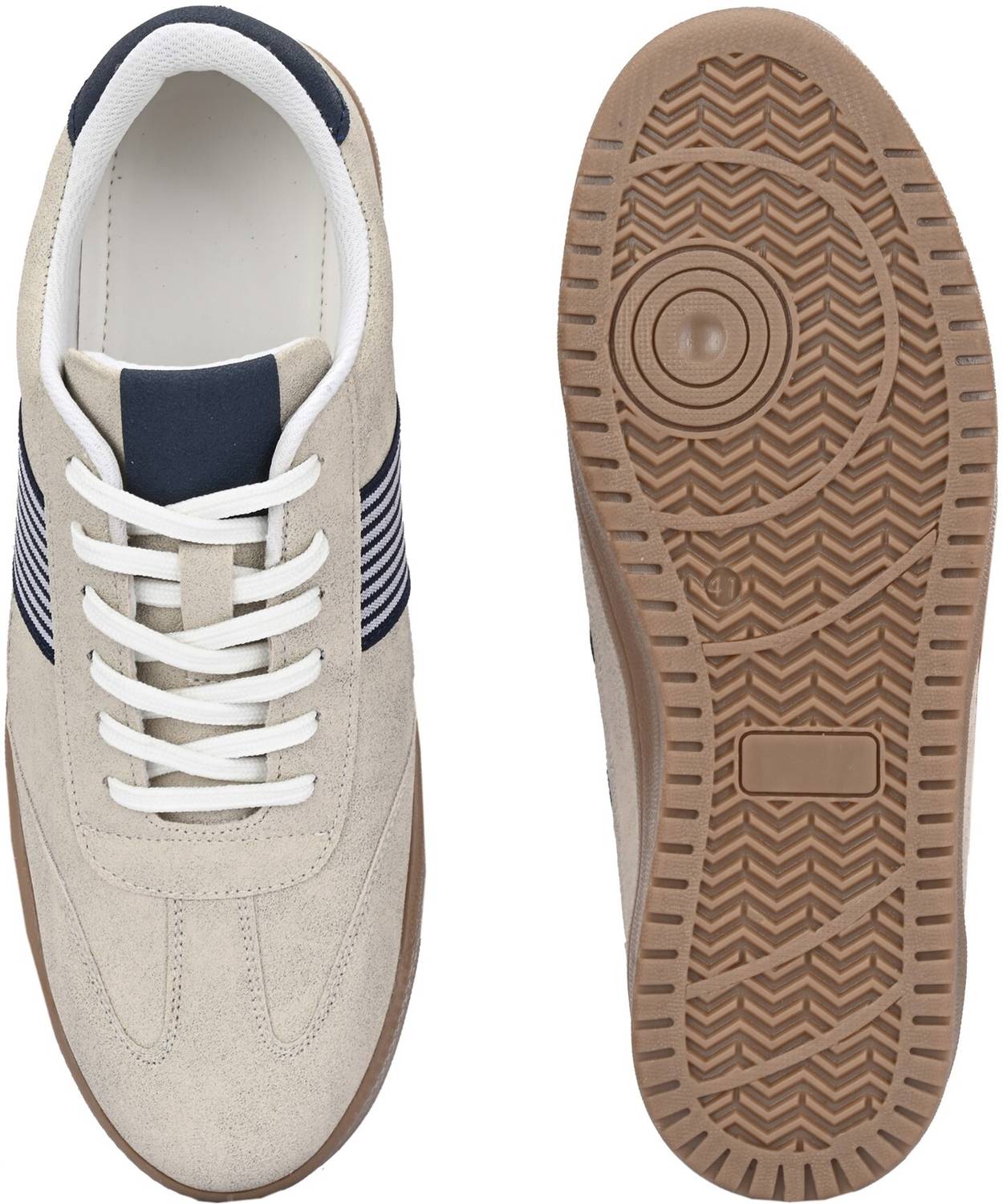 Afrojack Men Beige Sneakers - Image 5