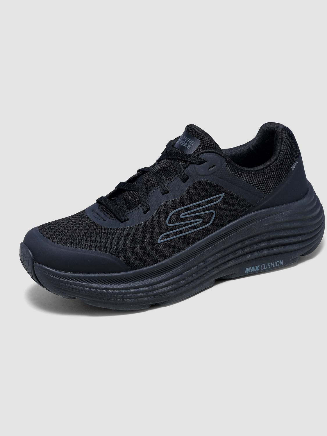 Skechers MAX CUSHIONING ENDEAVOUR Black Men's Sneakers - Image 3