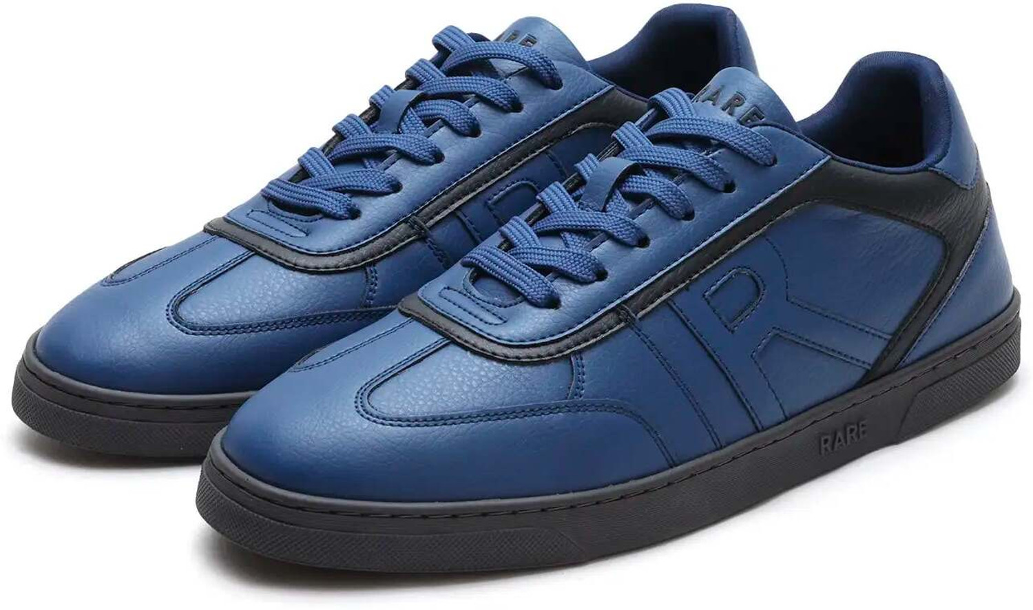 Image of RARE RABBIT DUAL NAVY PRIMARY Sneakers For Men (Dark Blue, 10)
