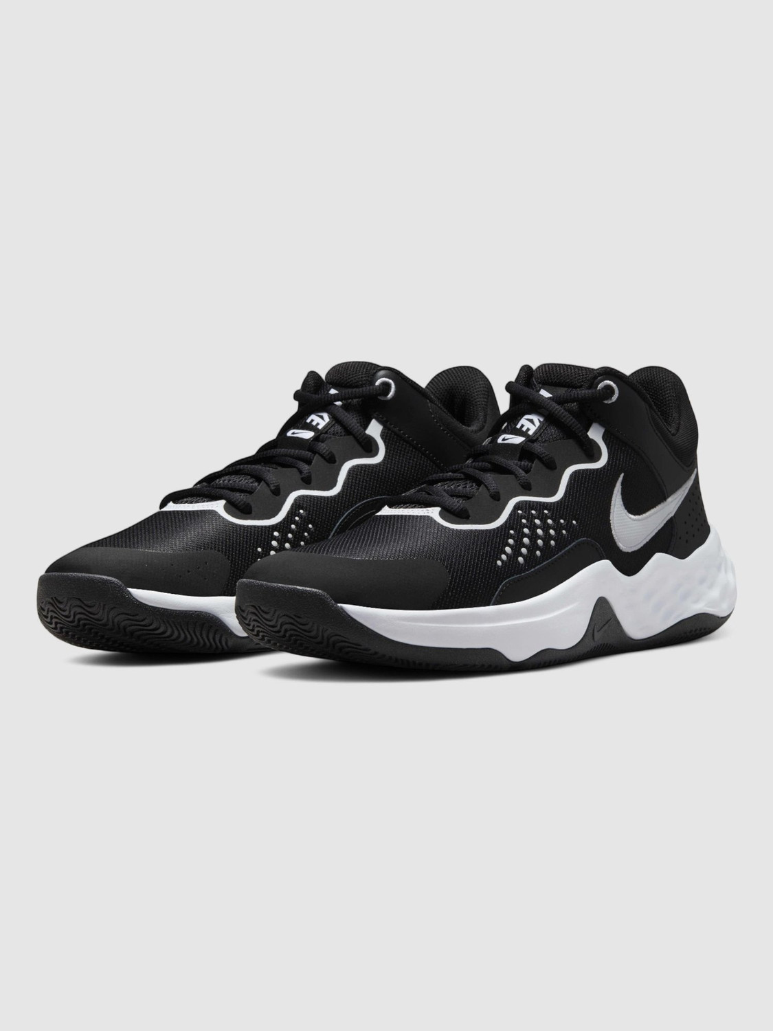 nike shoes black and white basketball