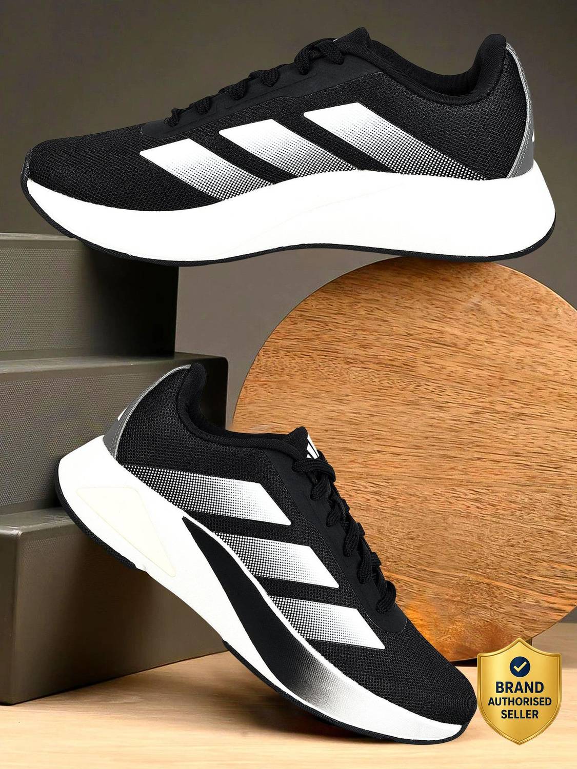 Adidas Flair RapidPace M Black Running Shoes - Image 1