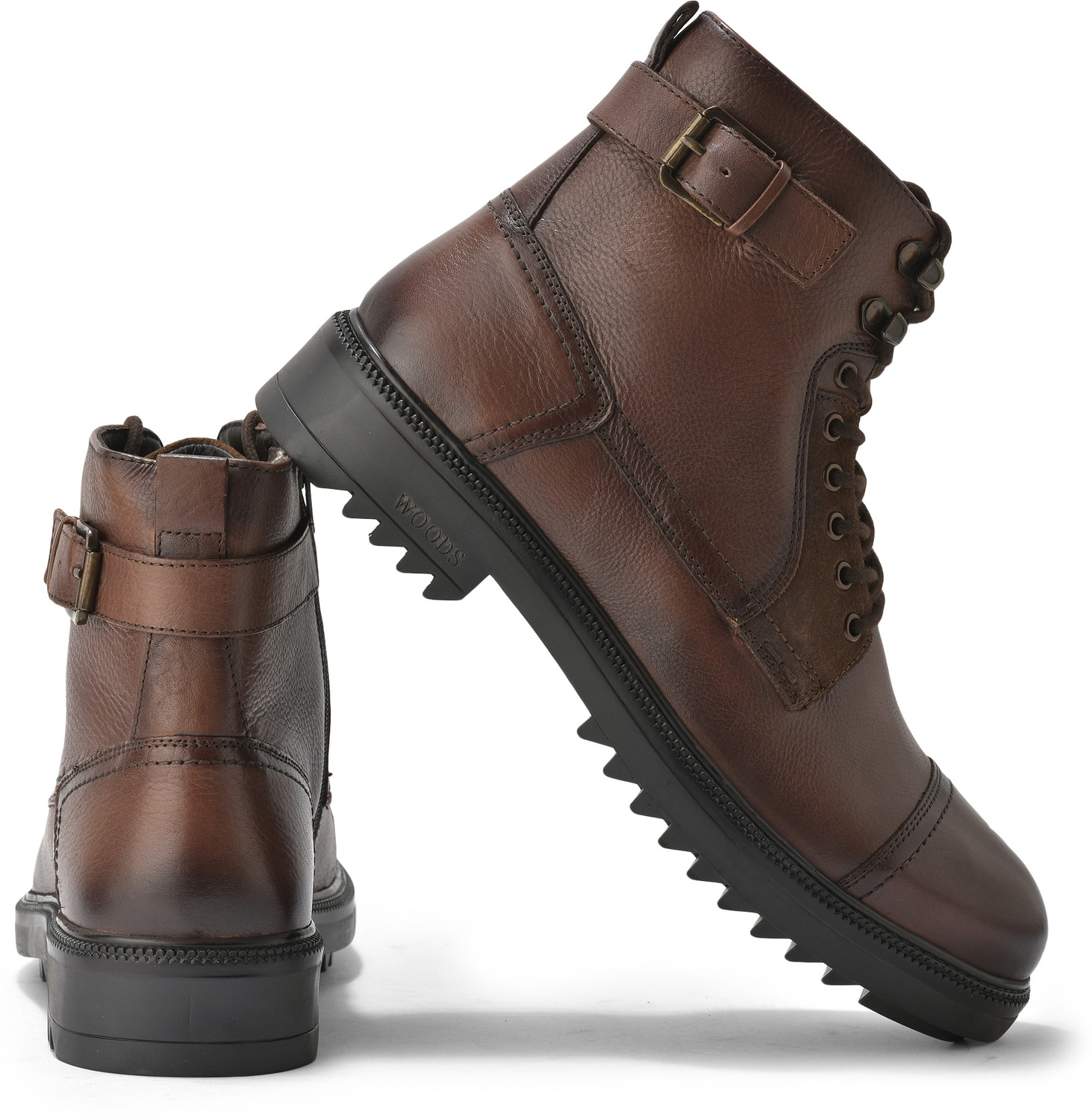 Image of WOODLAND Outdoor Durable Comfortable Everyday High Ankle Boots For Men