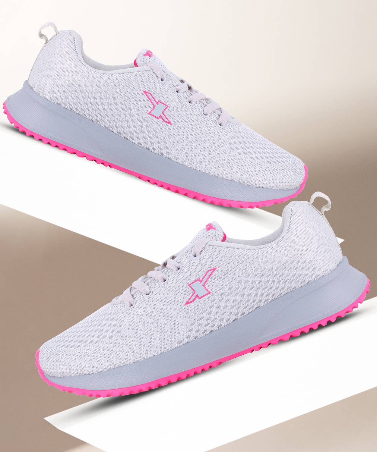 Sparx SL 194 Running Shoes For Women (Grey, White , 7)