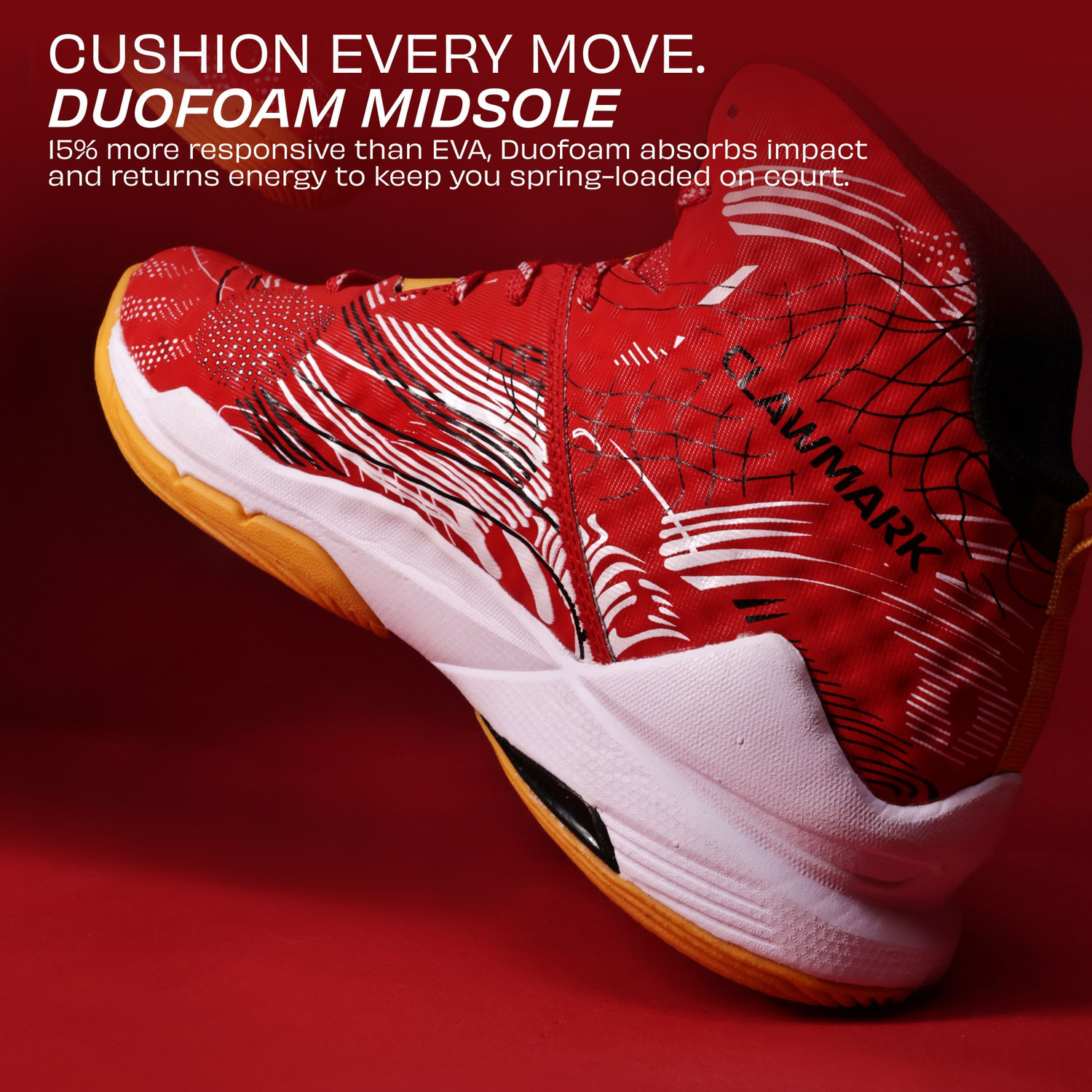 Image of NIVIA CLAWMARK, Duofoam Cushion, Herringbone Outsole with TPU Shank Stability Basketball Shoes For Men