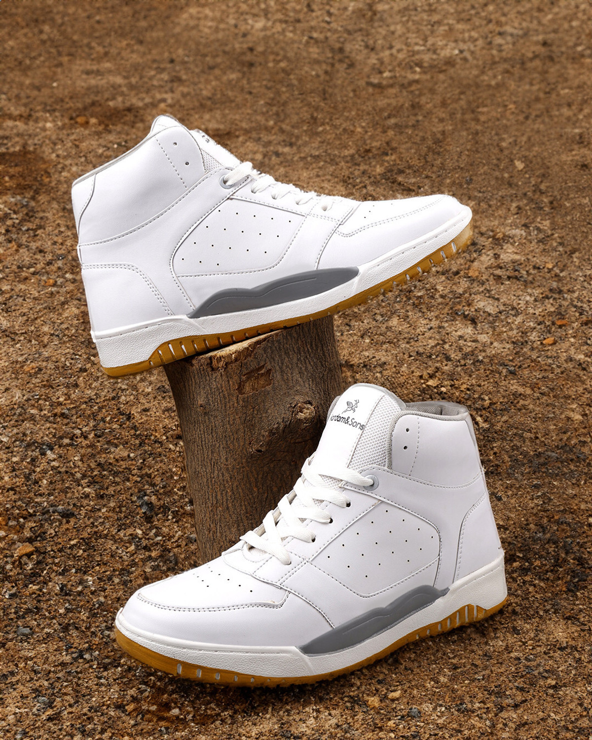 Image of kardam&sons kardam&sons luxury fashionable Stylish Light Weight Sneakers white Boots For Men