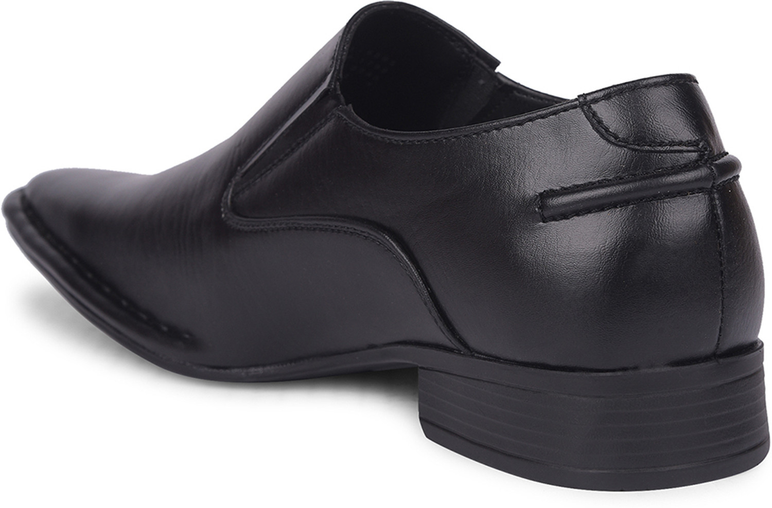 Image of Bata mens 8516 sancrispino formal slipon black shoes Derby For Men