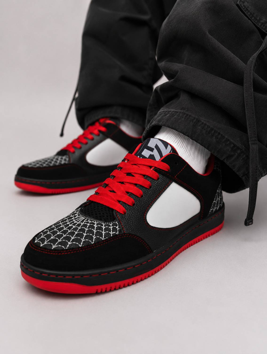 NAWFALS Men's Black Sneakers - Image 1