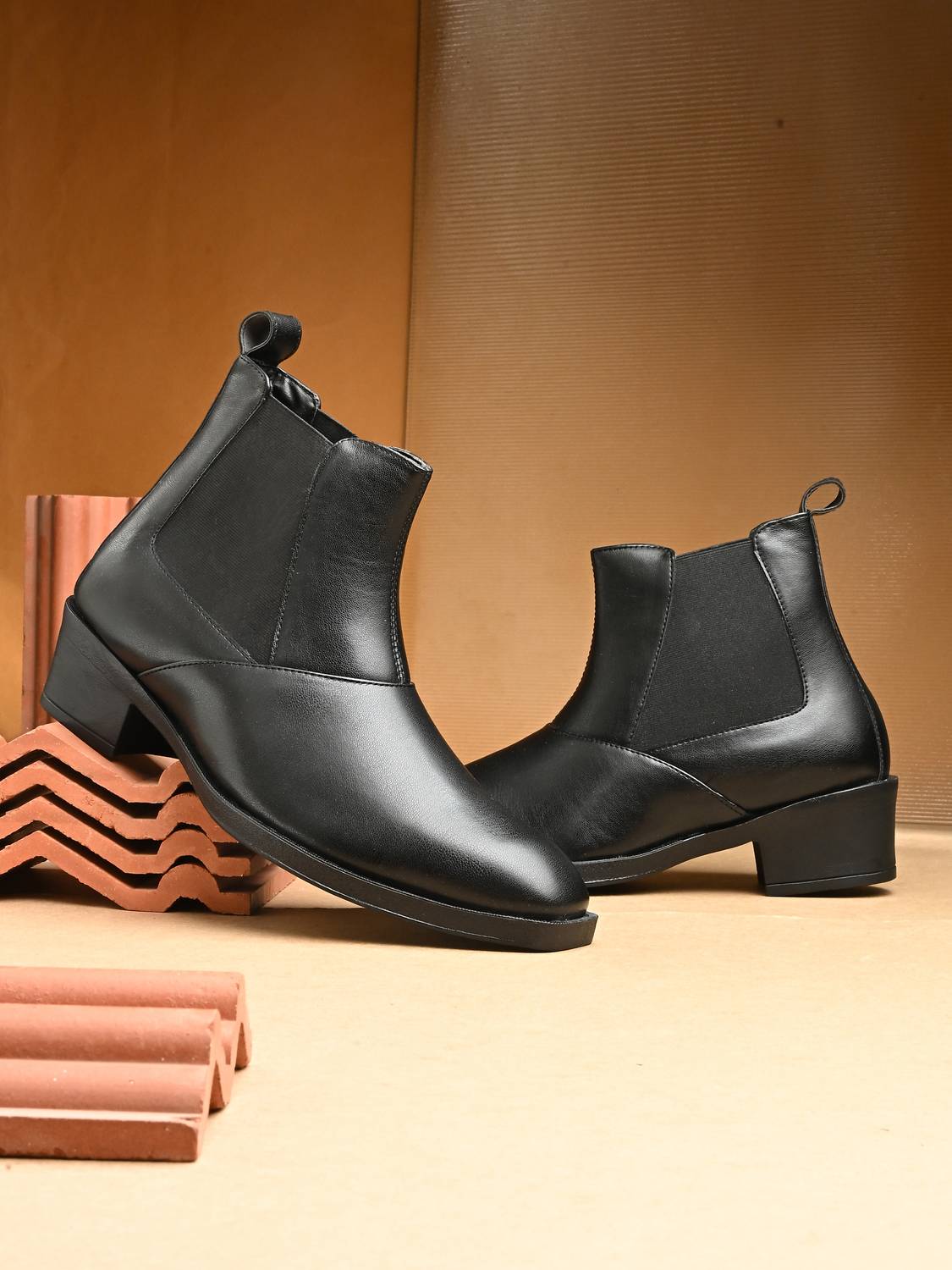HOPSCOB Chelsea Boots For Men Black - Image 1