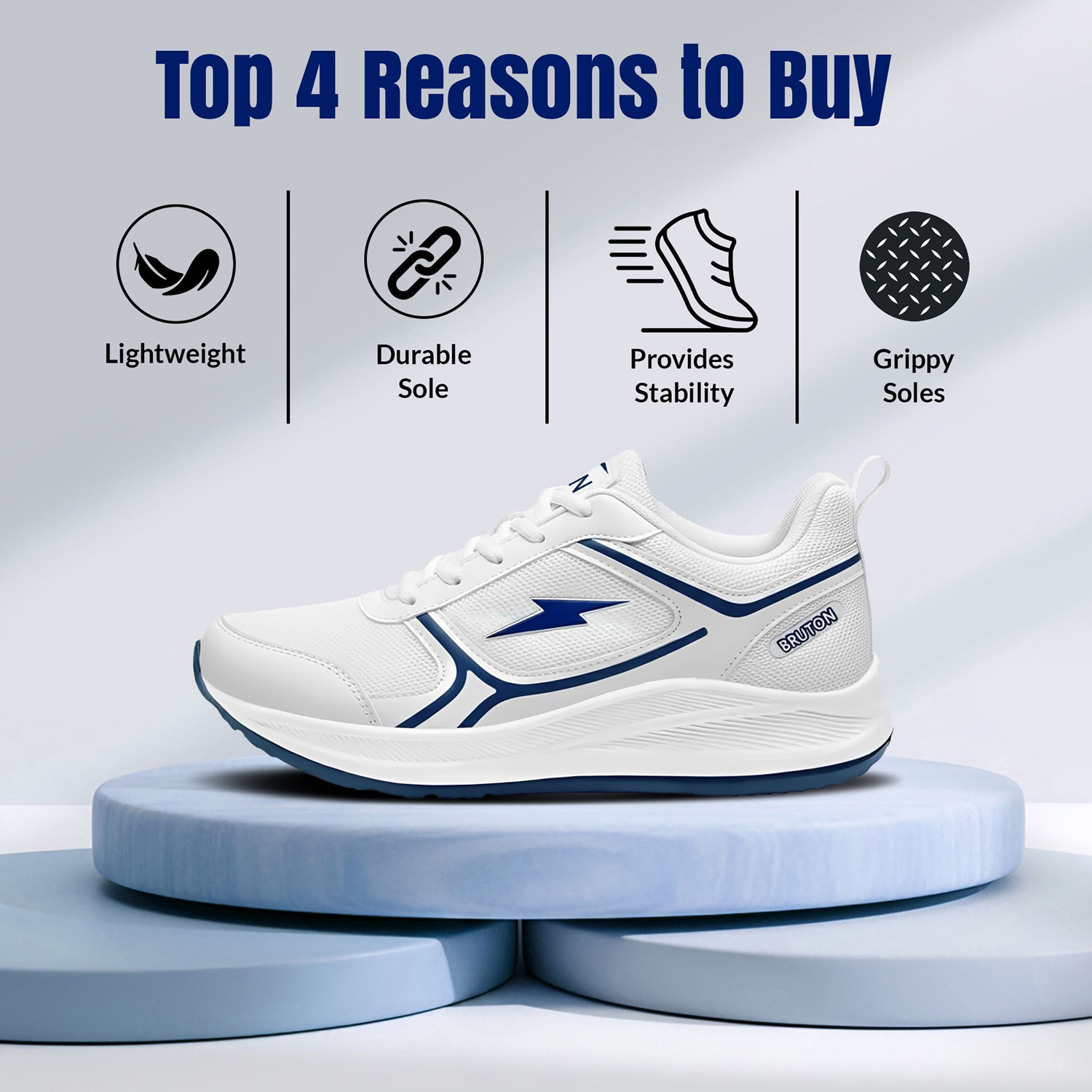 Image of BRUTON Stylish Sneakers | Trendy | Casual | Daily Wear & Outing Sneakers For Men