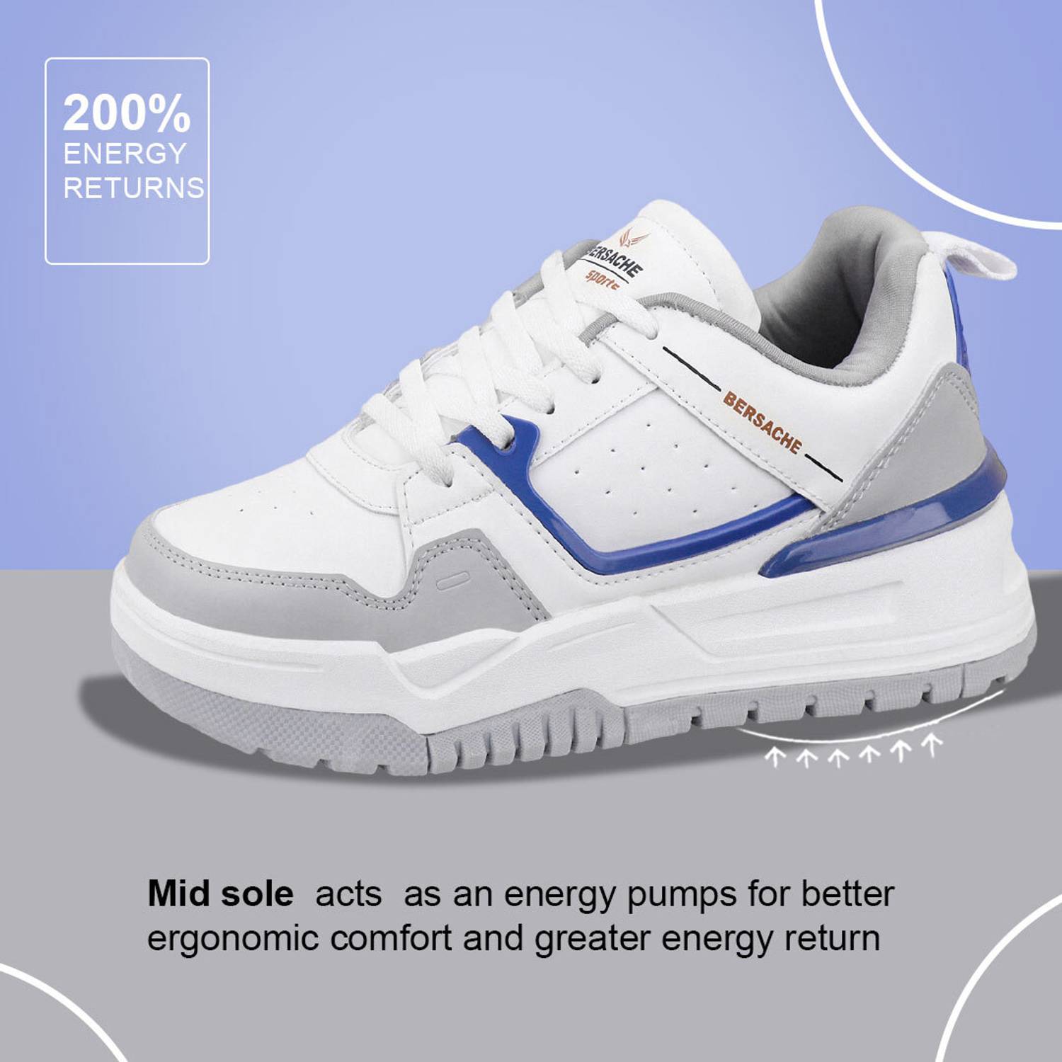 BERSACHE Casual Sneaker Blue - Image 5