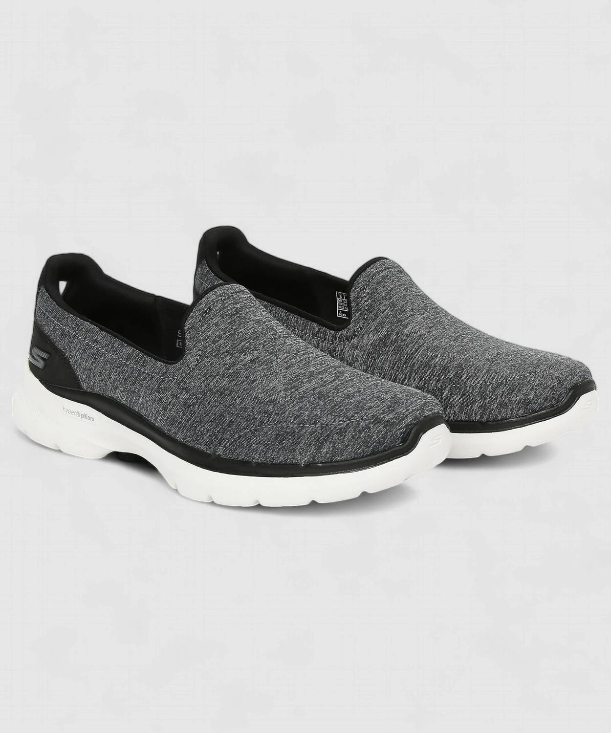 Skechers Go Walk 6 - Grand Horizon Sneakers For Women (Black , 5)