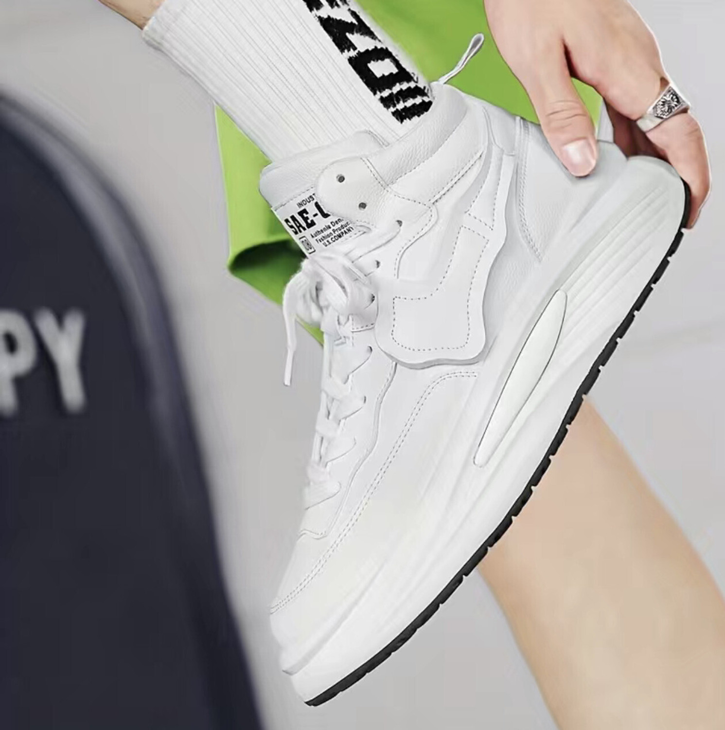 Image of Robbie jones Casual Sneakers Outdoor White Shoes For Boys And Men Sneakers For Men