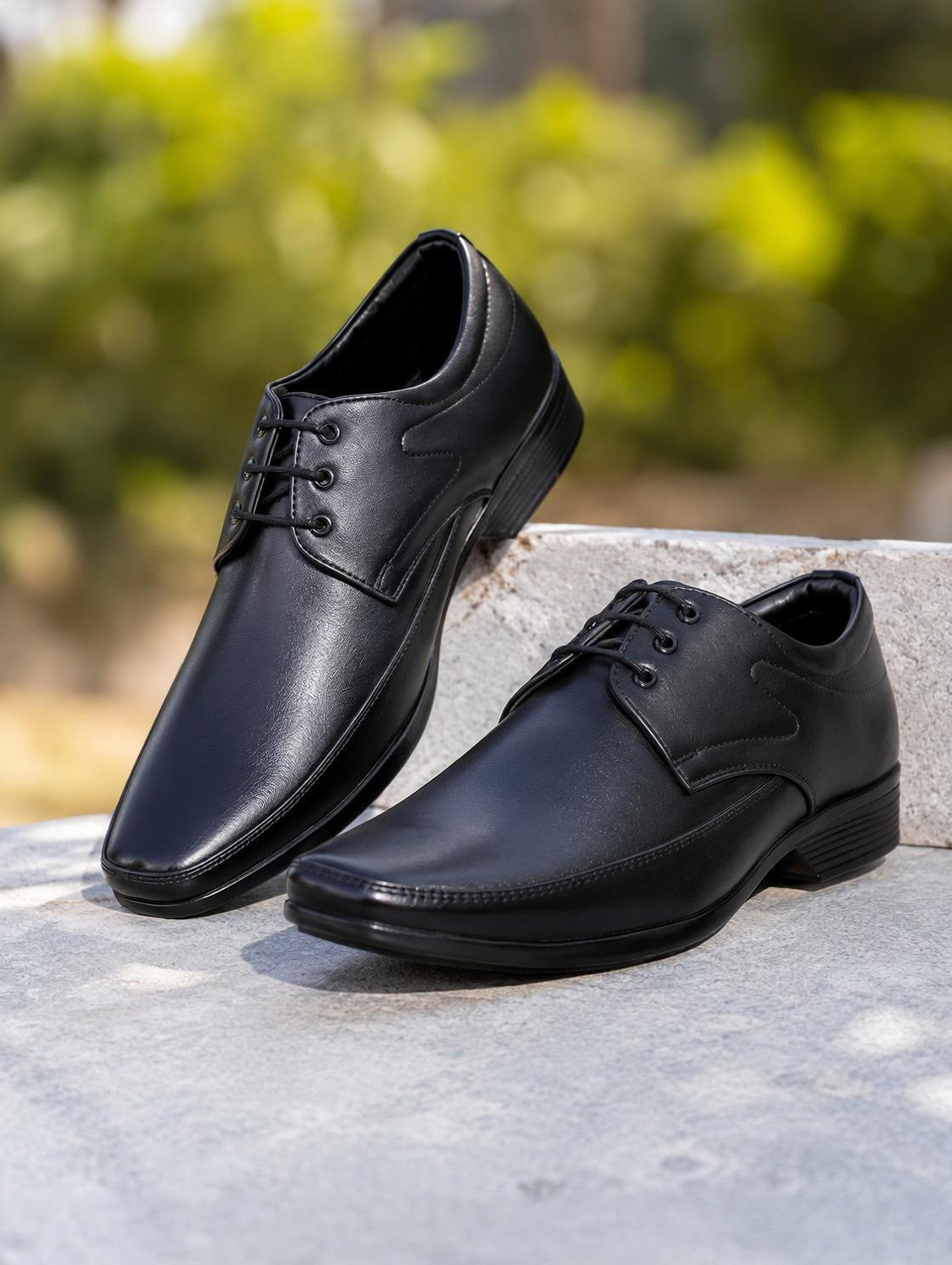 Image of NARKI Formal Shoes for Men | Black Formal Shoes | Office & Official Wear Derby For Men