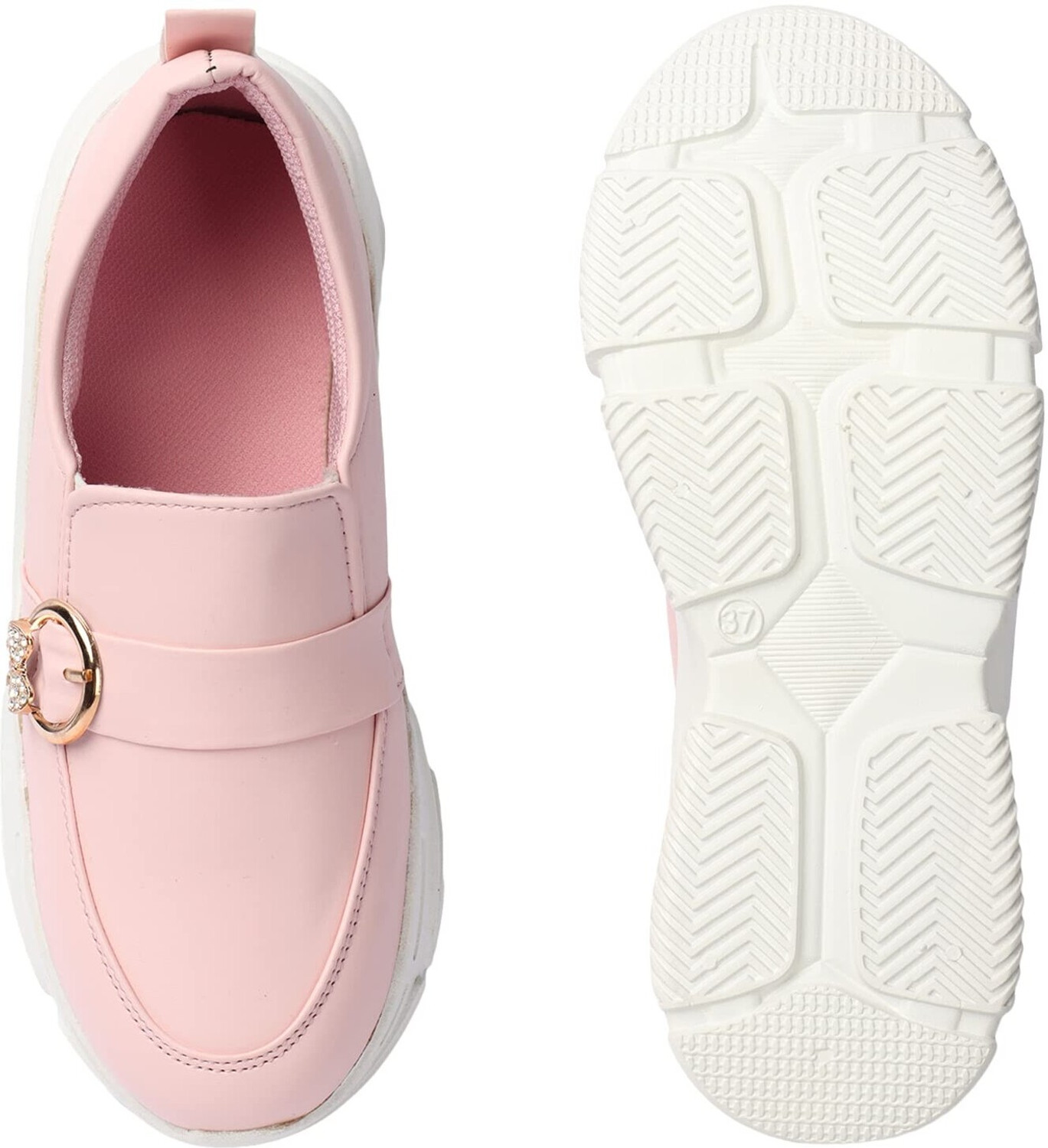 Image of Yuggi Women's Slip-On Platform Sneakers with Butterfly Embellishment Slip On Sneakers For Women