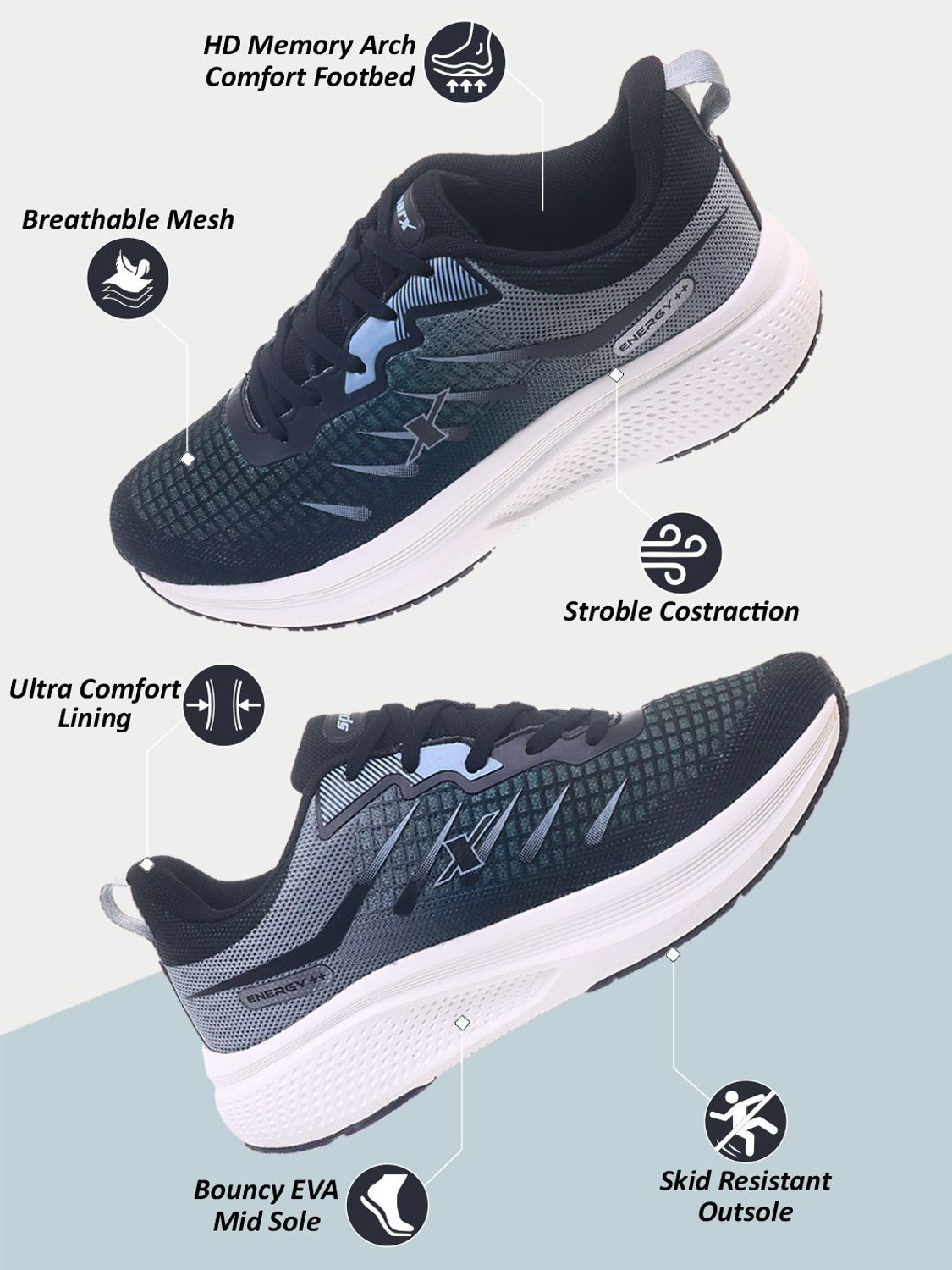Image of Sparx SM 9093 | Stylish, Comfortable | Running Shoes For Men