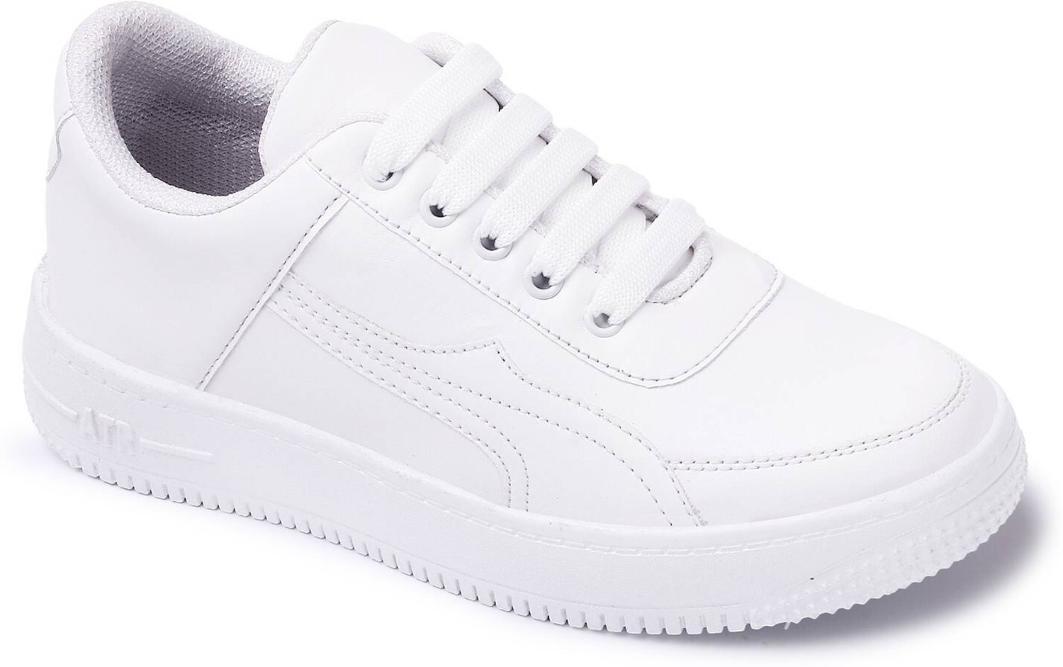 Antox 100% Vegan Leather Women's White Shoes For Daily Walking Shoes Sneakers For Women