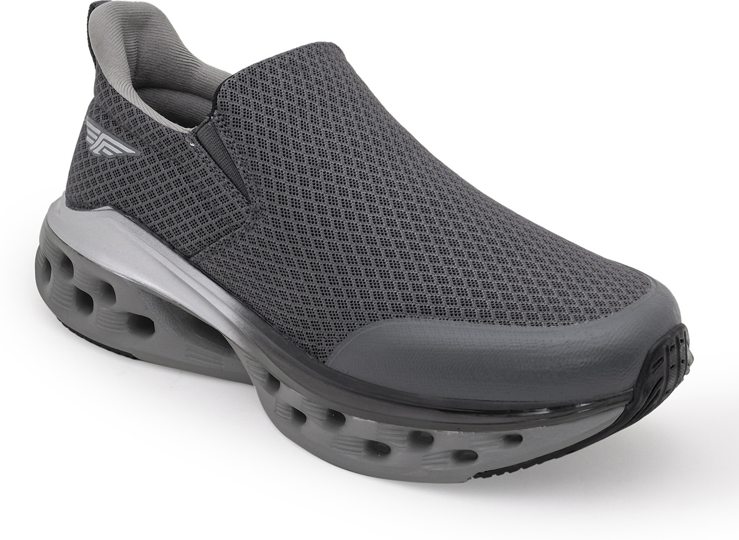 Image of RED TAPE Low Cut Walking Slip-On for Men in Dark Grey | Walking Slip-On Walking Shoes For Men
