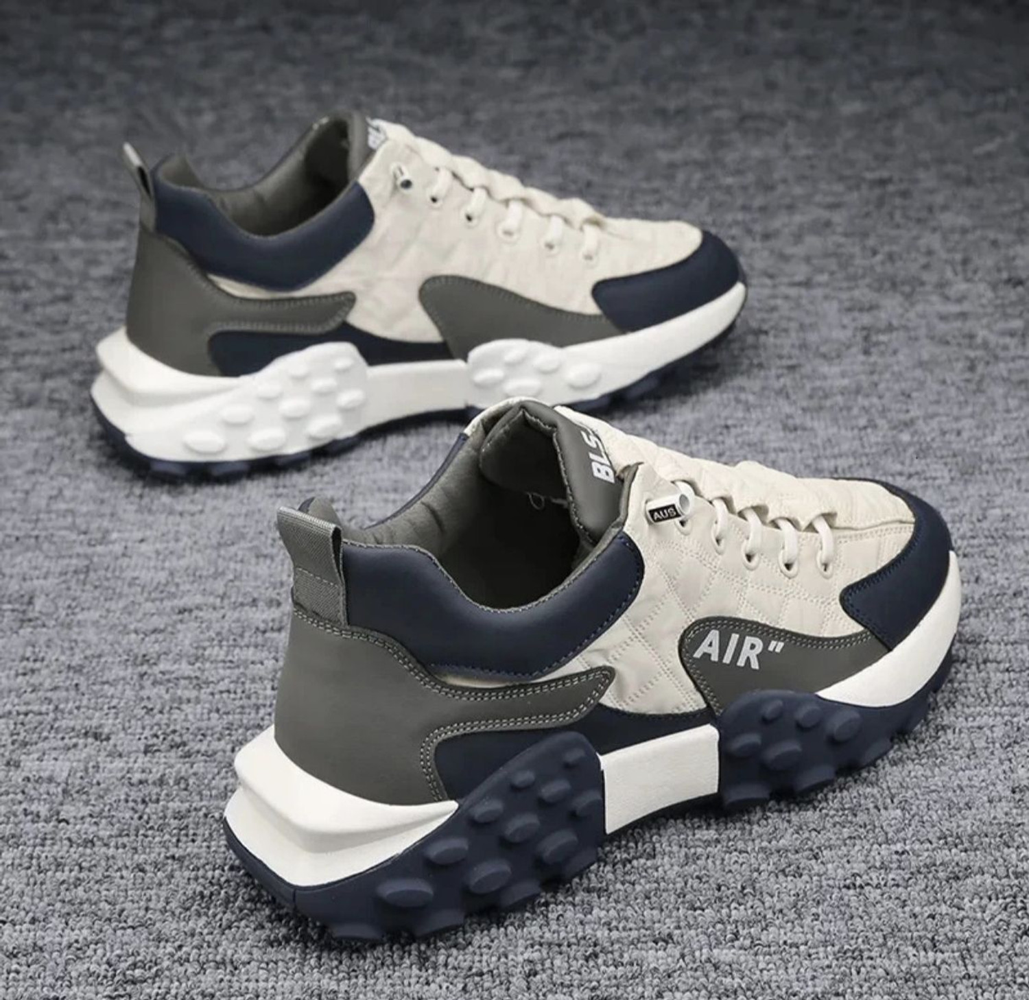 Image of flostar Men's Outdoor Sneakers with Textured Sole - Lightweight Comfort Sport Shoes Sneakers For Men