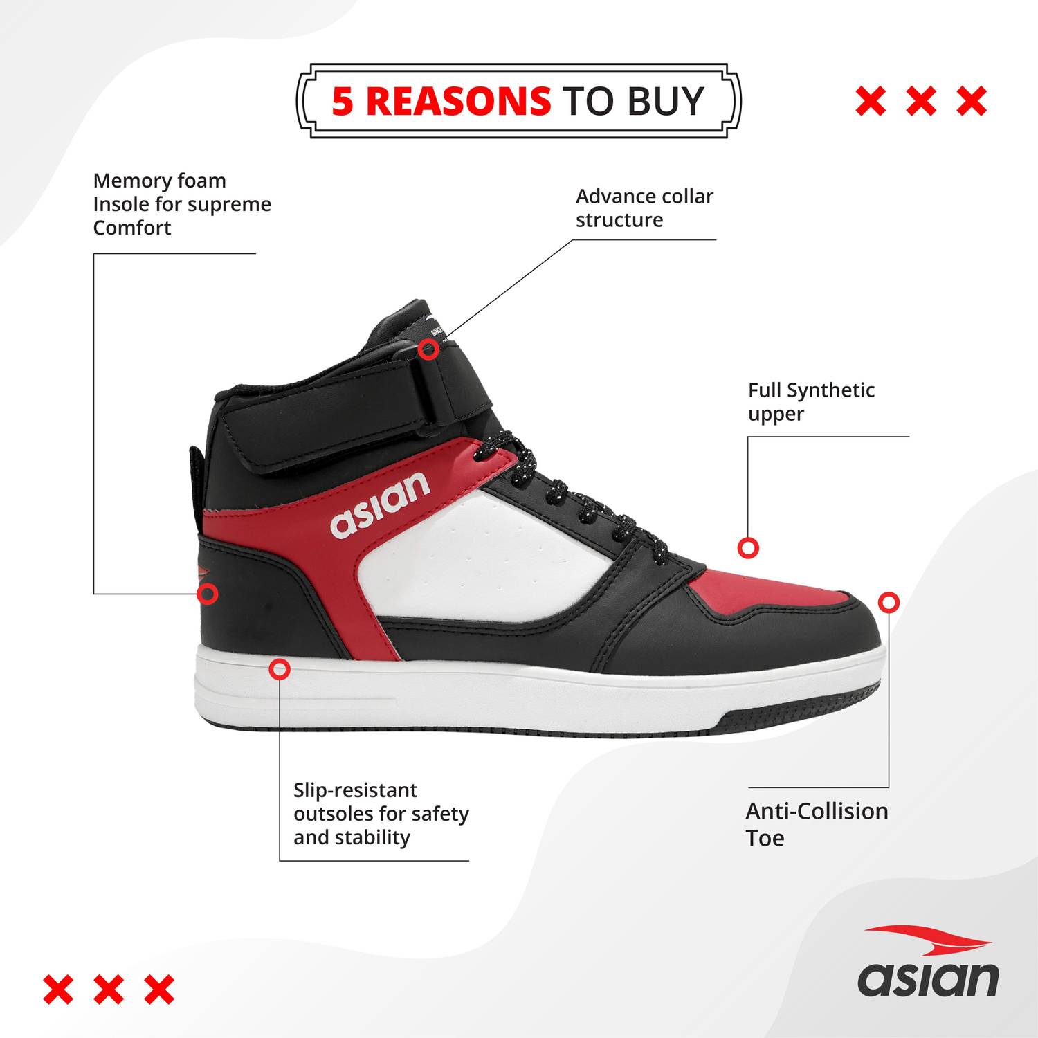 asian Carnival-02 Mens High Top Sneakers - Image 3