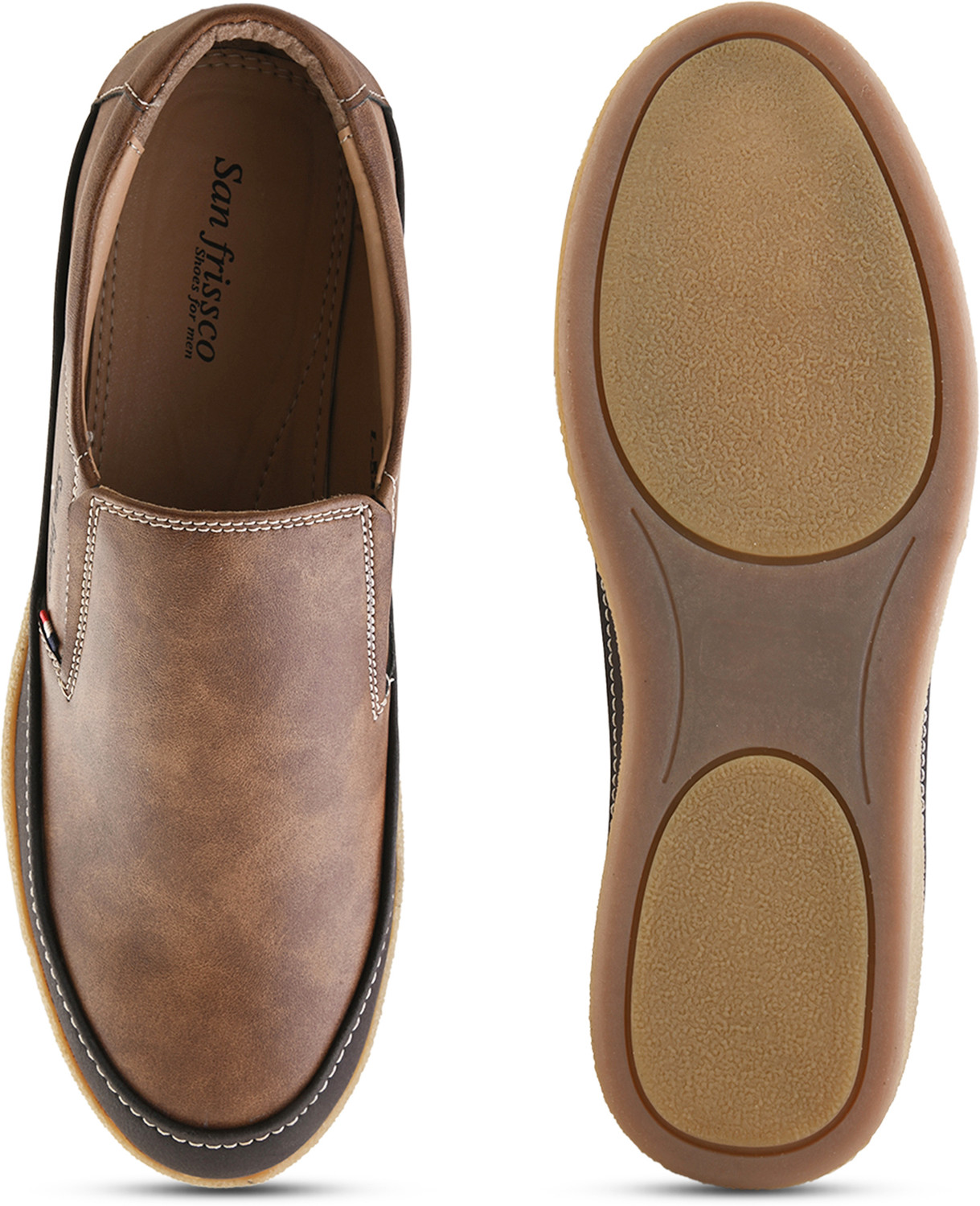 Image of SAN FRISSCO PU Slip-Ons Loafers For Men