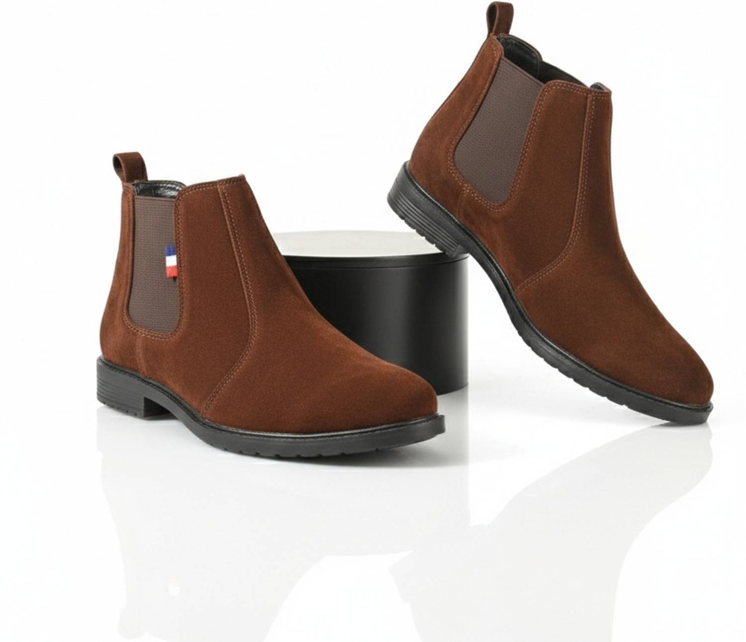 Next Synthetic Leather Chelsea Boots For Men - Image 1