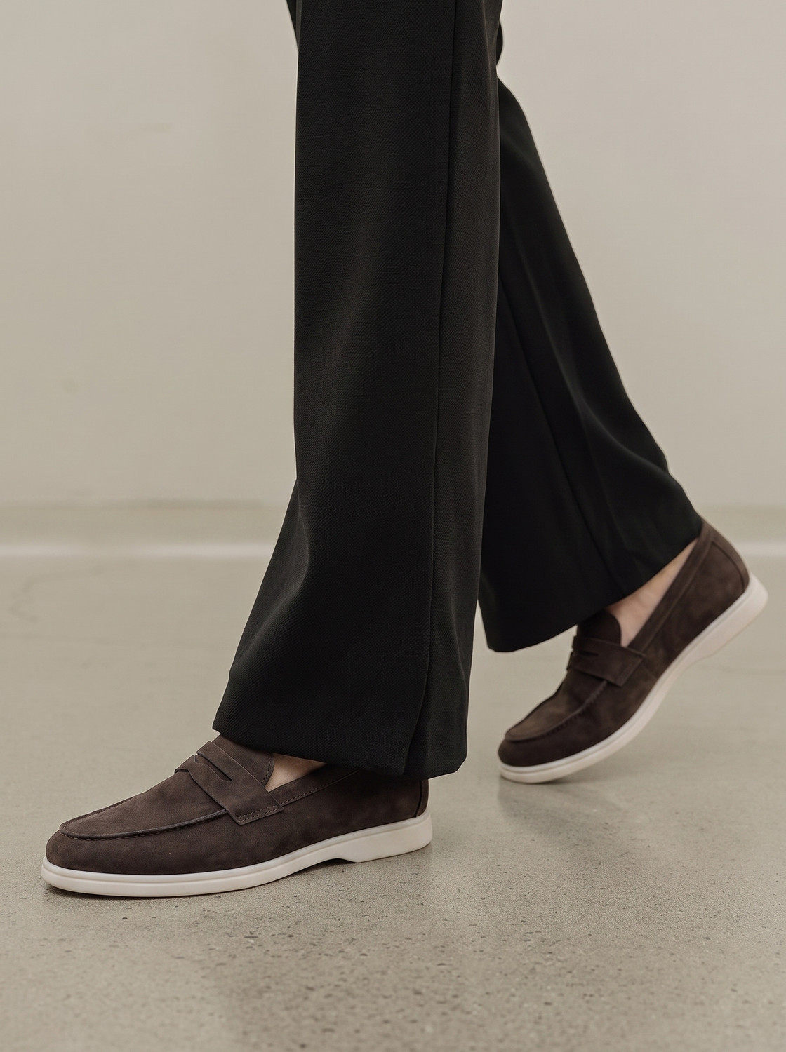 Image of KILLER Men Suede Loafers with Penny Strap | Casual Party Wear Shoes For Men | Loafers For Men
