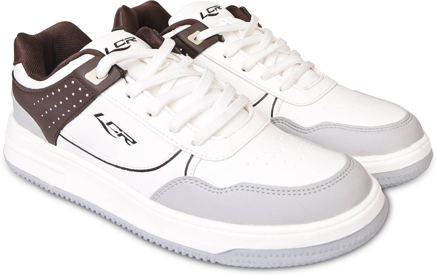 LANCER SNEAKER-7WHT-BRN Men's Sneakers - Image 2