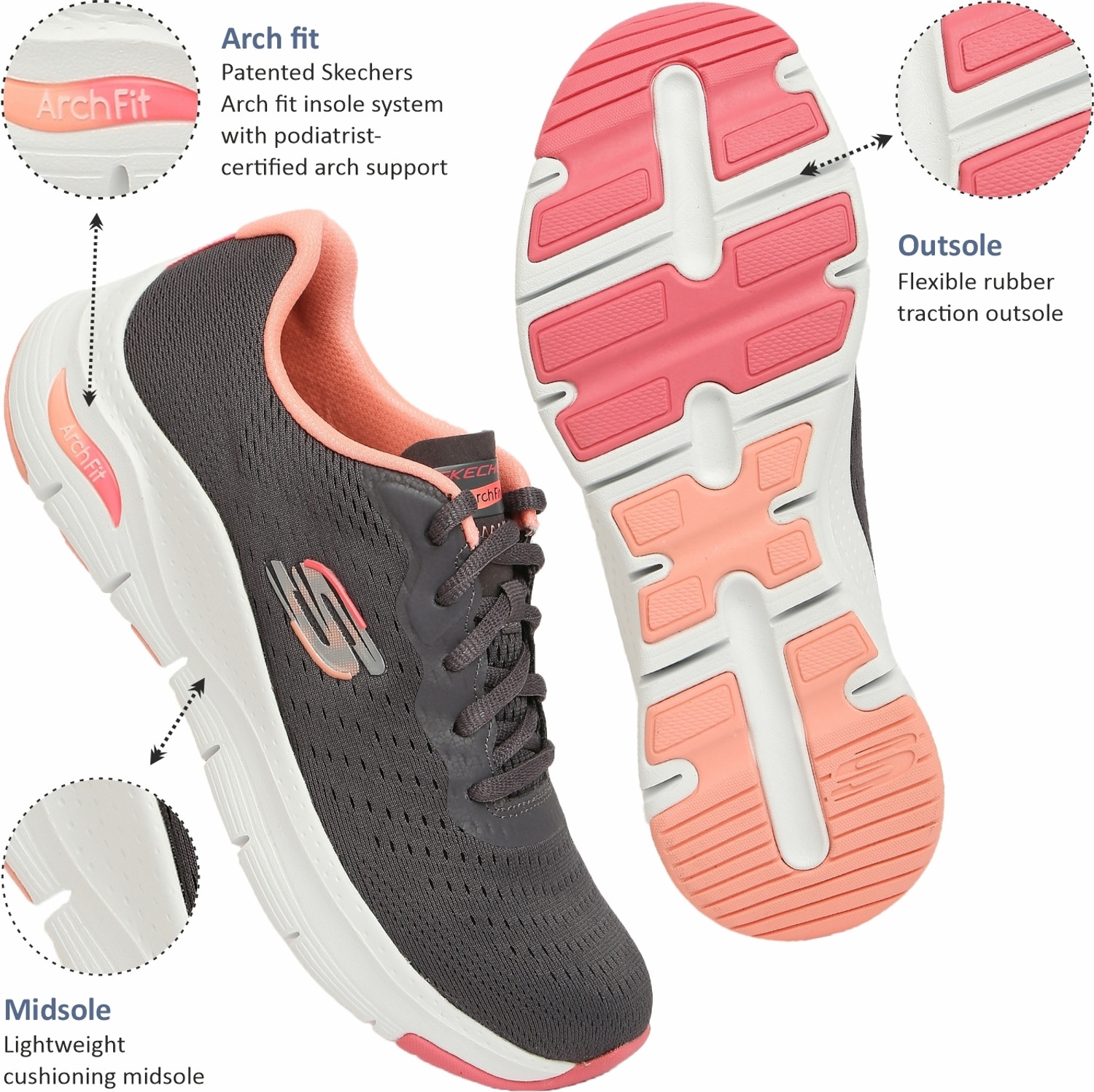Image of Skechers ARCH FIT-INFINITY COOL Casuals For Women