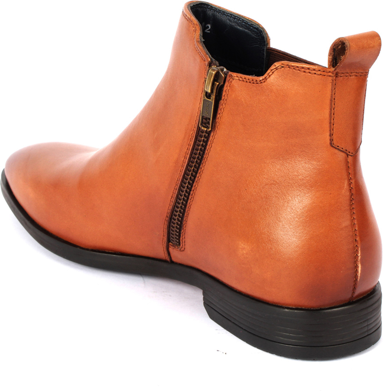 Image of CARLTON LONDON Men's Elastic Side Panels Premium Leather Chelsea Boots Boots For Men