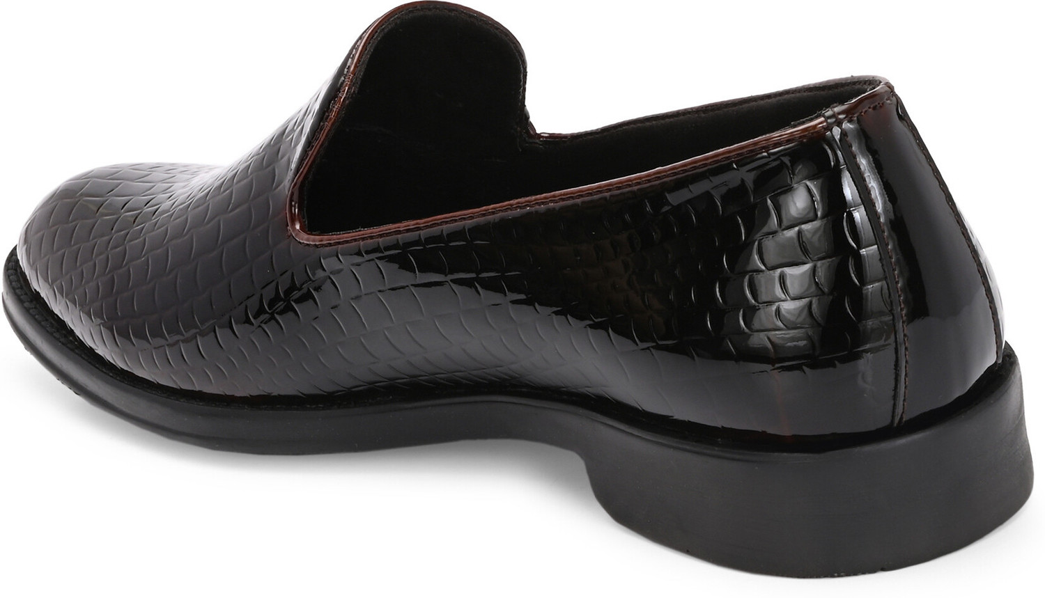 Image of INVICTUS Invictus Men Brown Faux Leather Formal Slip On Loafers Slip On For Men